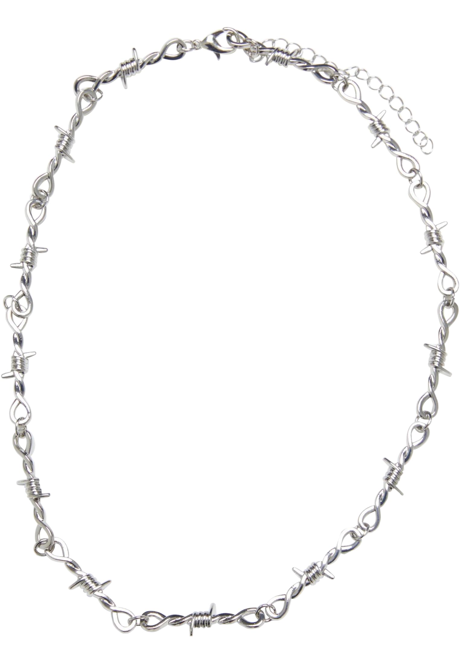 Barbed Wire Necklace | silver