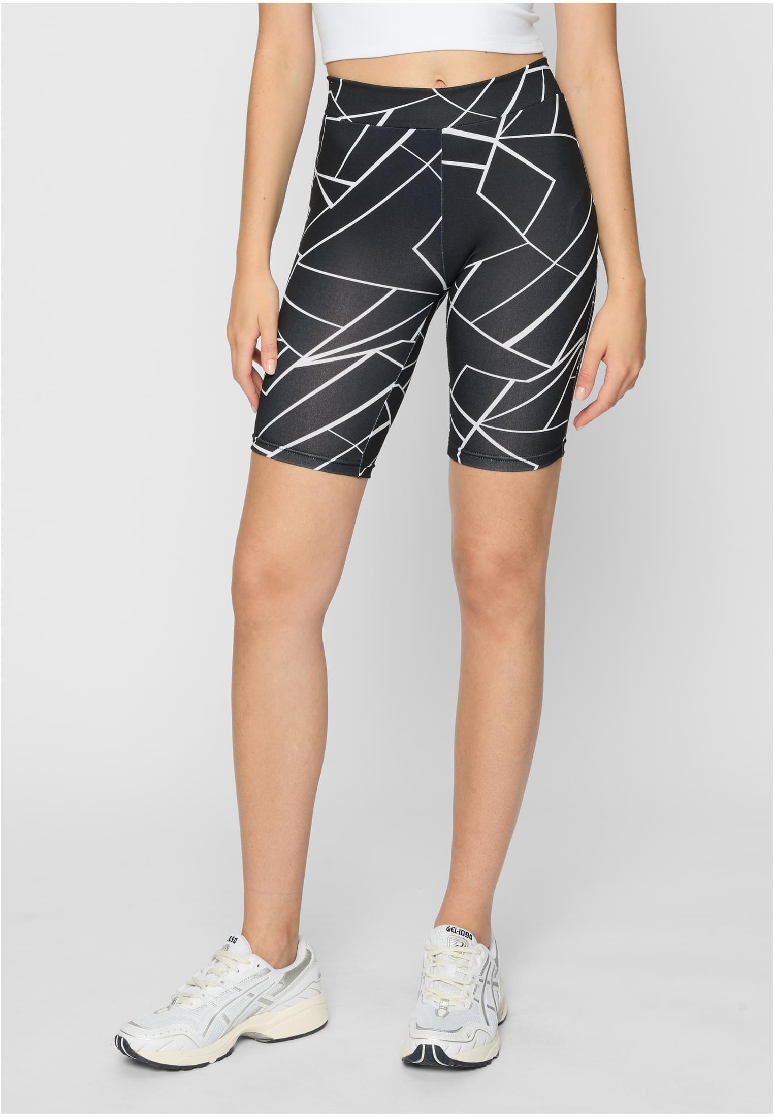 Ladies AOP Cycle Shorts 2-Pack | geometric black+black