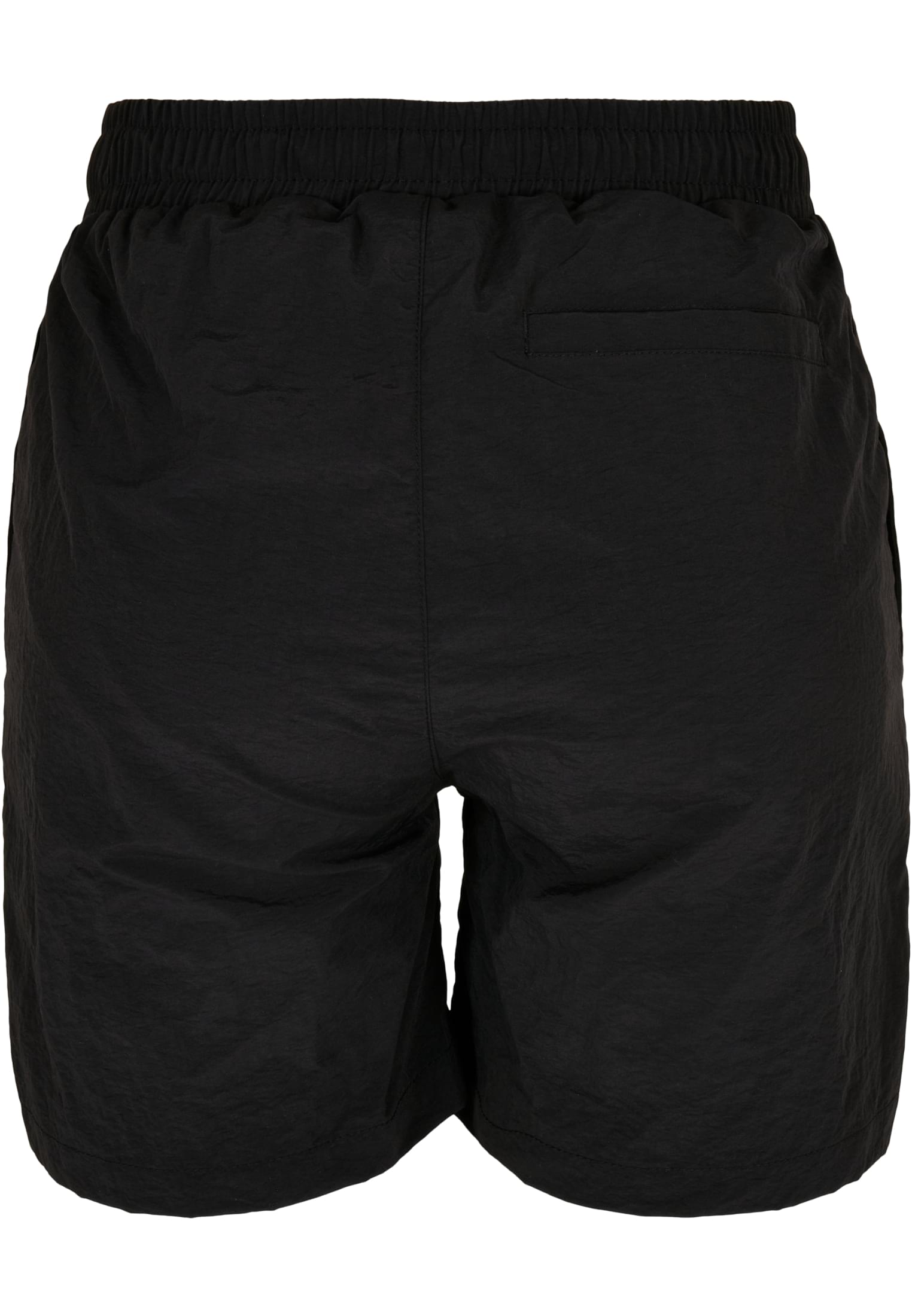 Ladies Crinkle Nylon Shorts | black