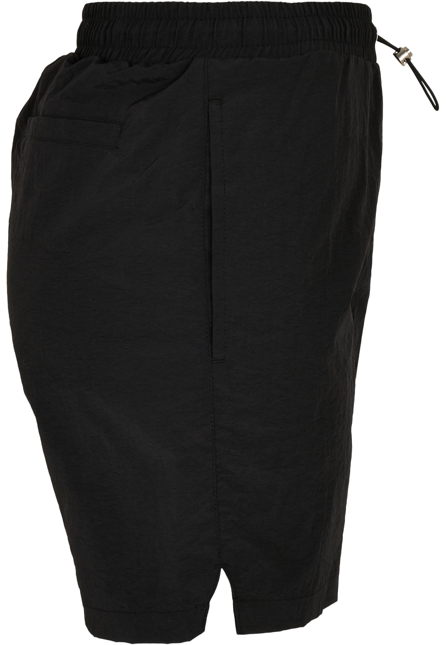 Ladies Crinkle Nylon Shorts | black