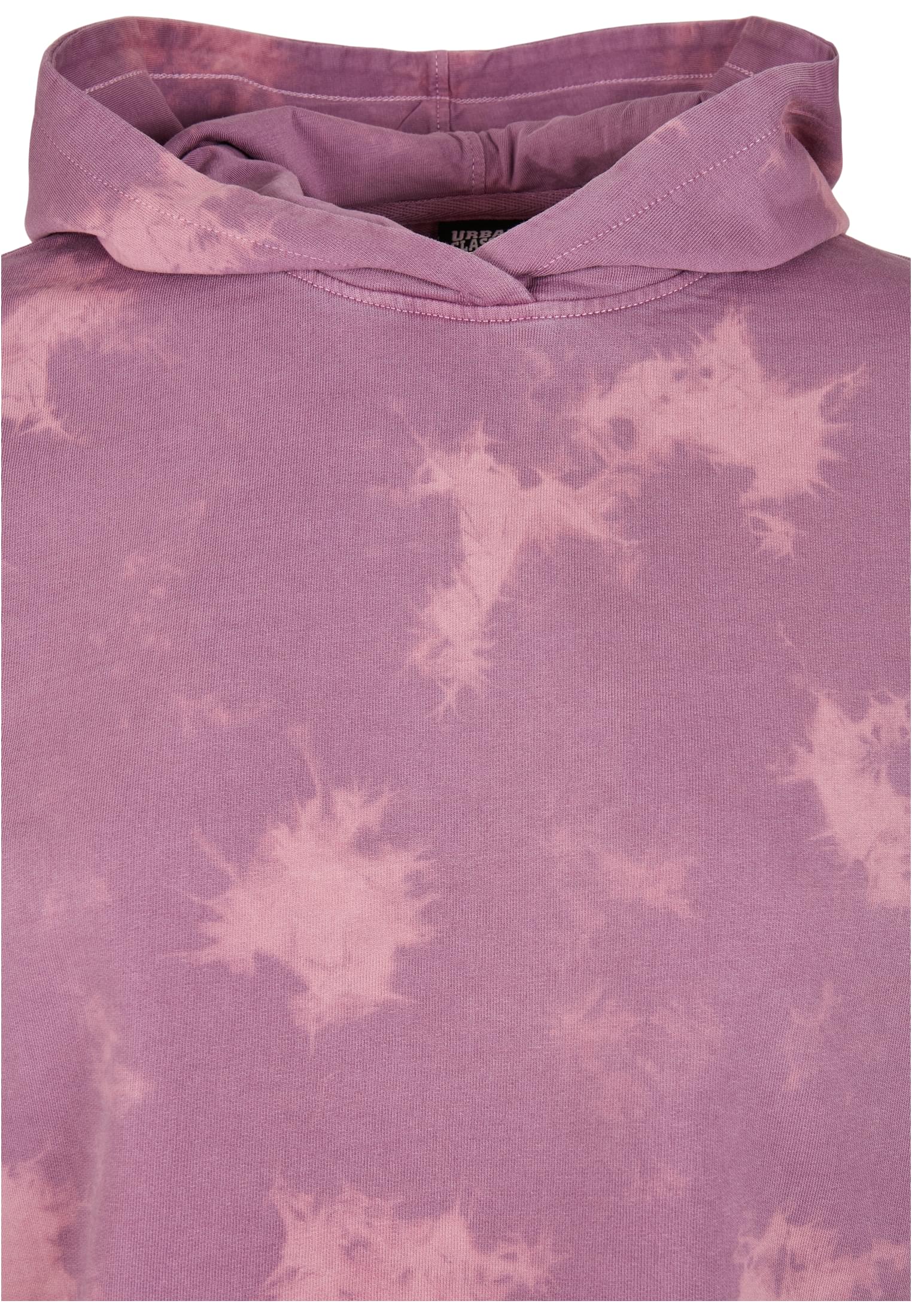 Ladies Oversized Short Bleached Hoody | duskviolet