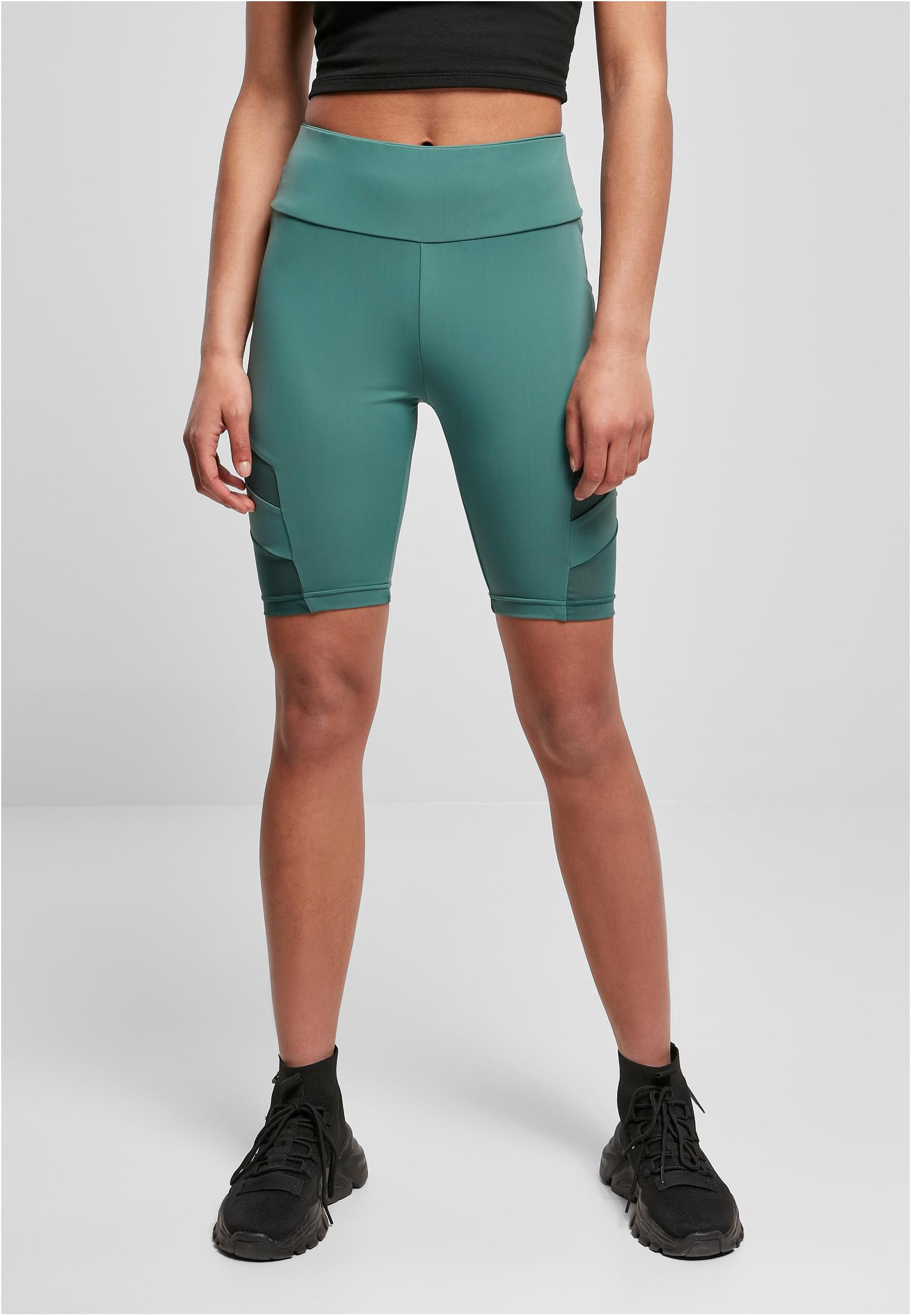 Ladies High Waist Tech Mesh Cycle Shorts | paleleaf