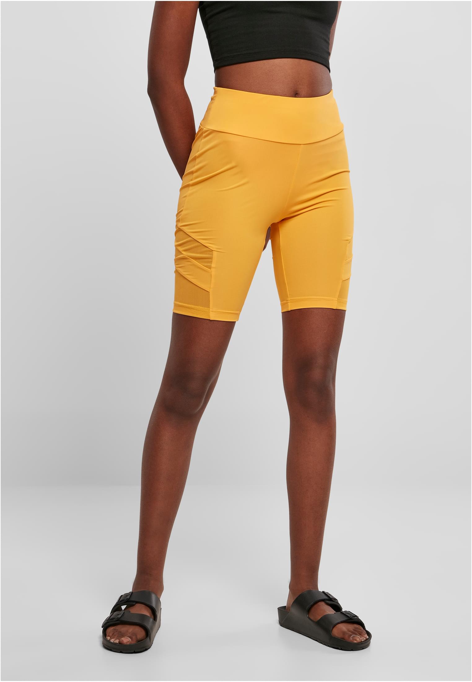 Ladies High Waist Tech Mesh Cycle Shorts | magicmango