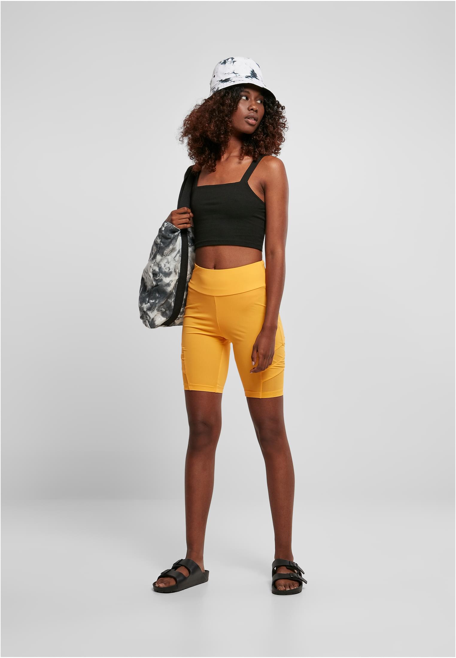 Ladies High Waist Tech Mesh Cycle Shorts | magicmango