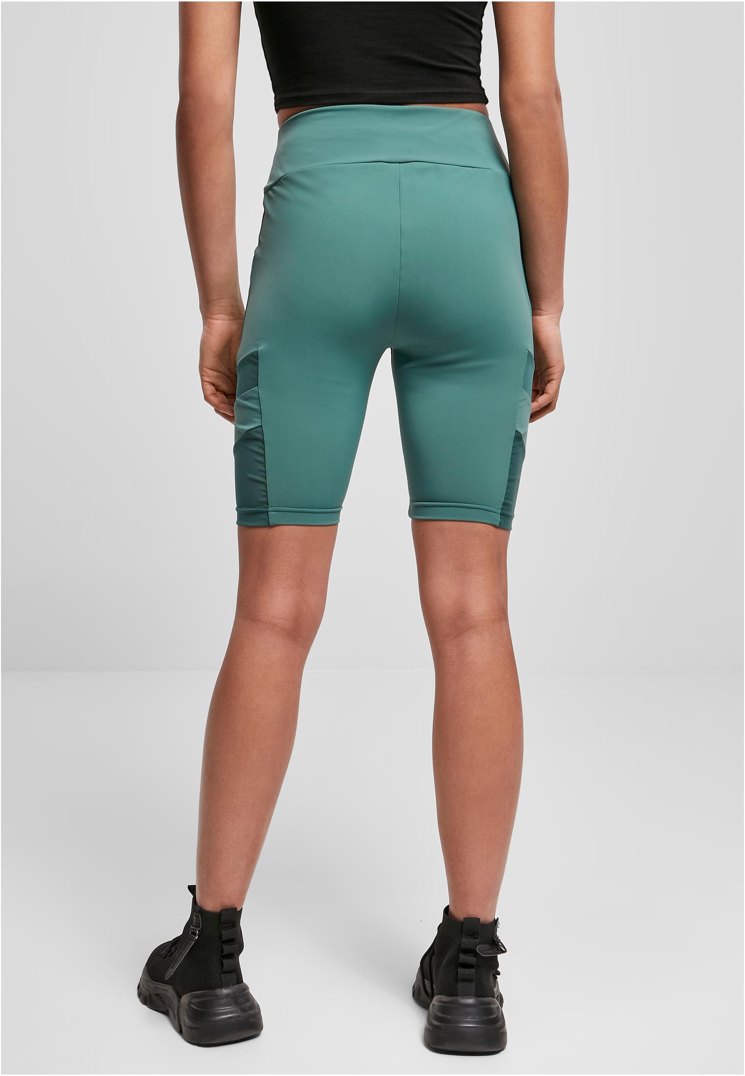 Ladies High Waist Tech Mesh Cycle Shorts | paleleaf