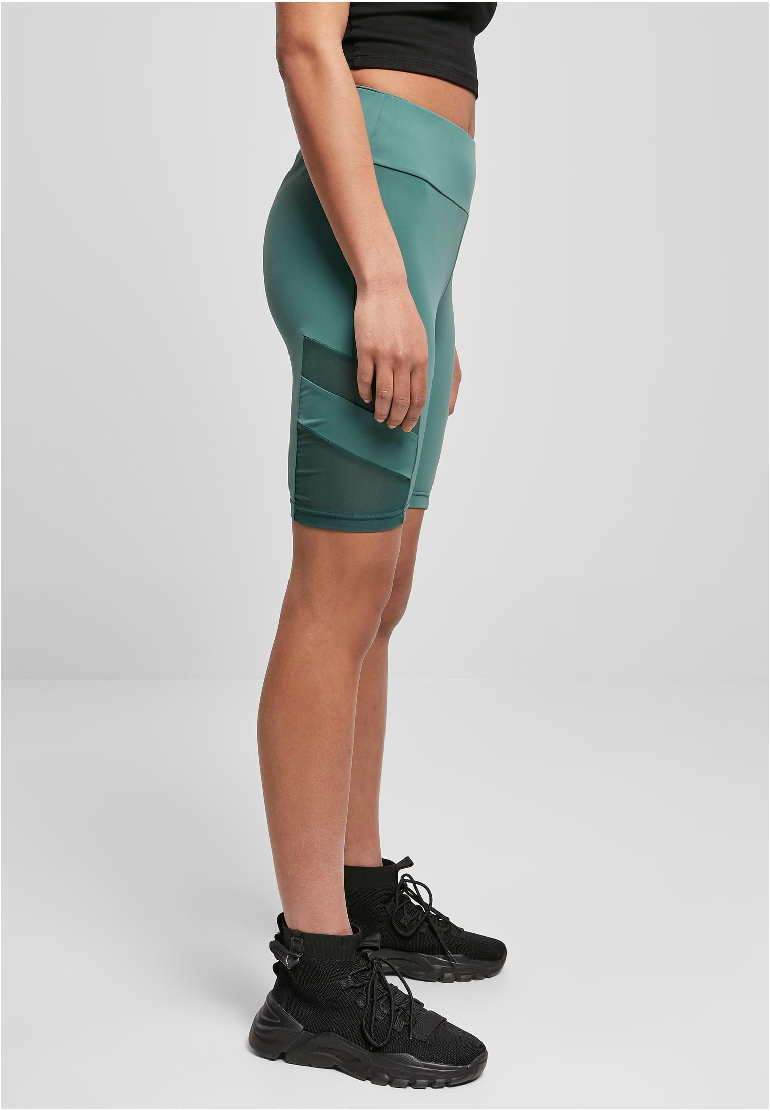 Ladies High Waist Tech Mesh Cycle Shorts | paleleaf