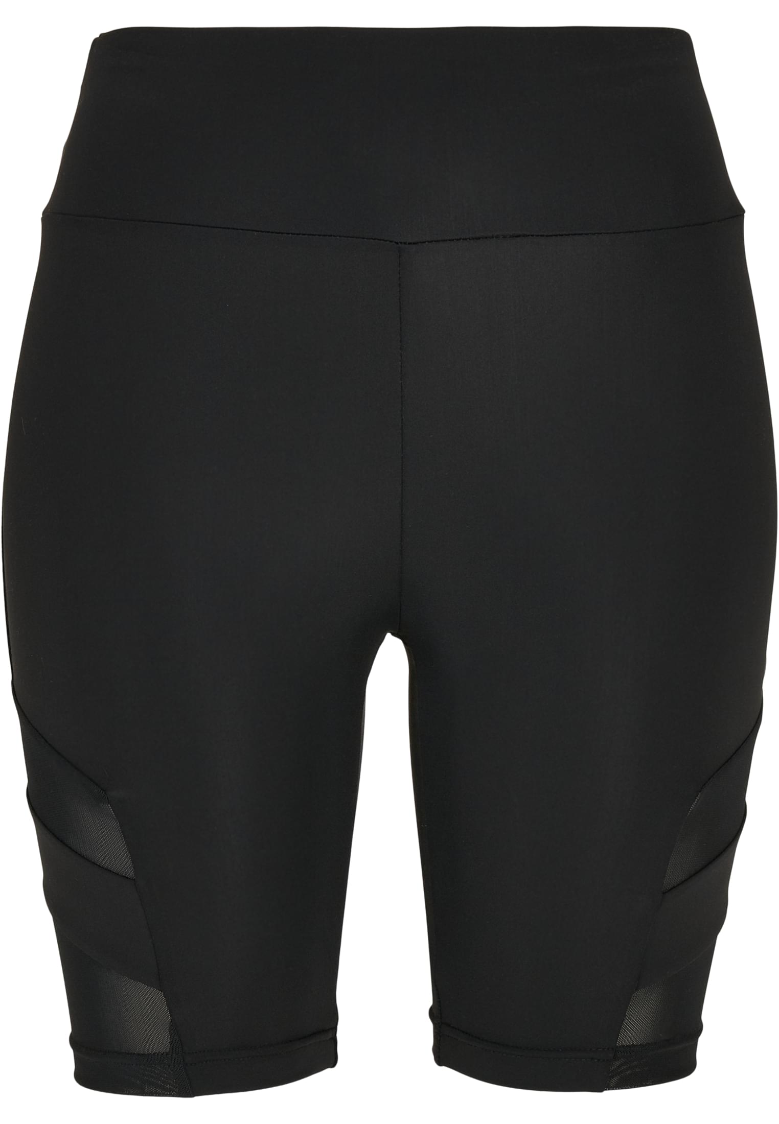 Ladies High Waist Tech Mesh Cycle Shorts | black