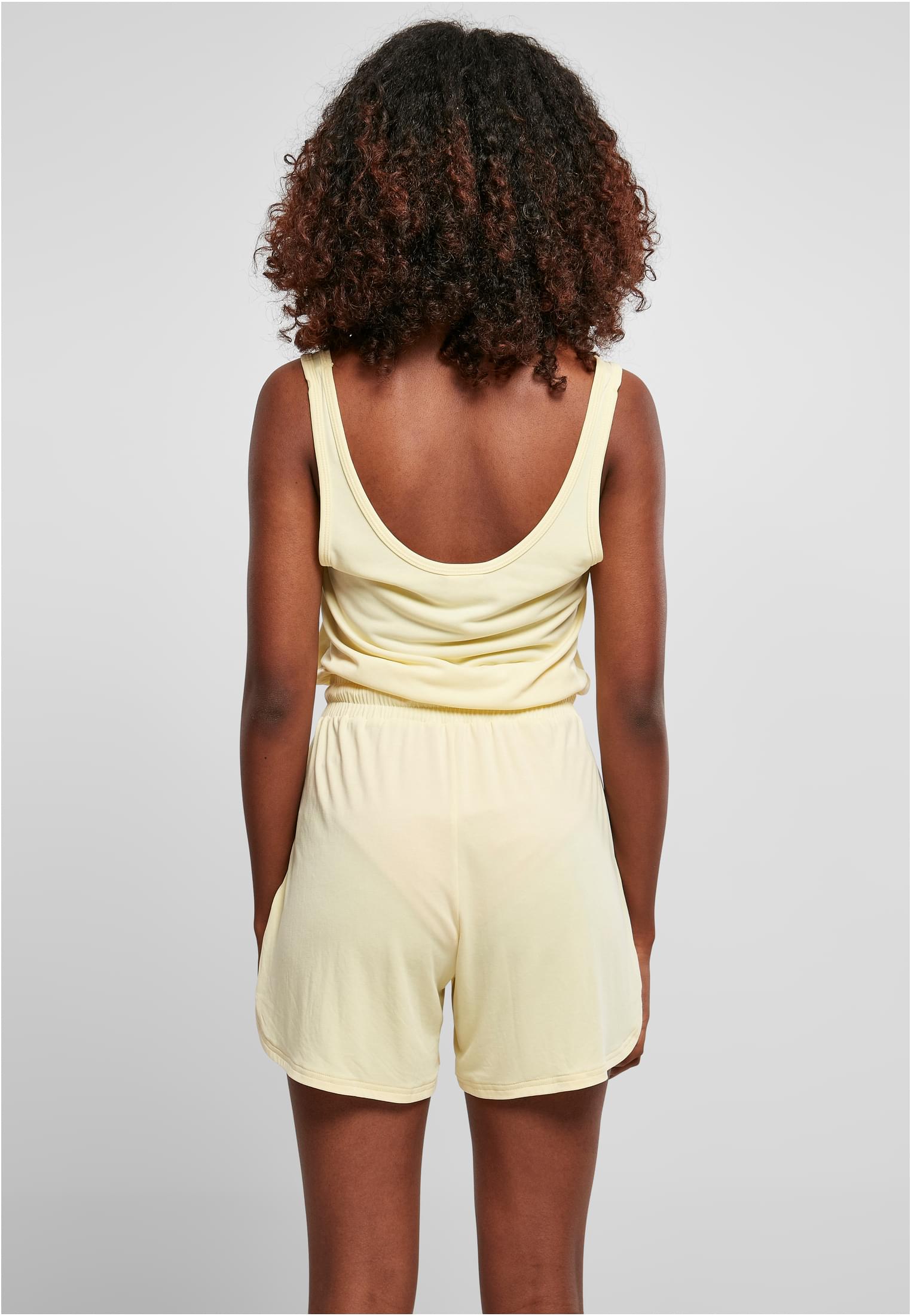 Ladies Short Sleeveless Modal Jumpsuit | softyellow