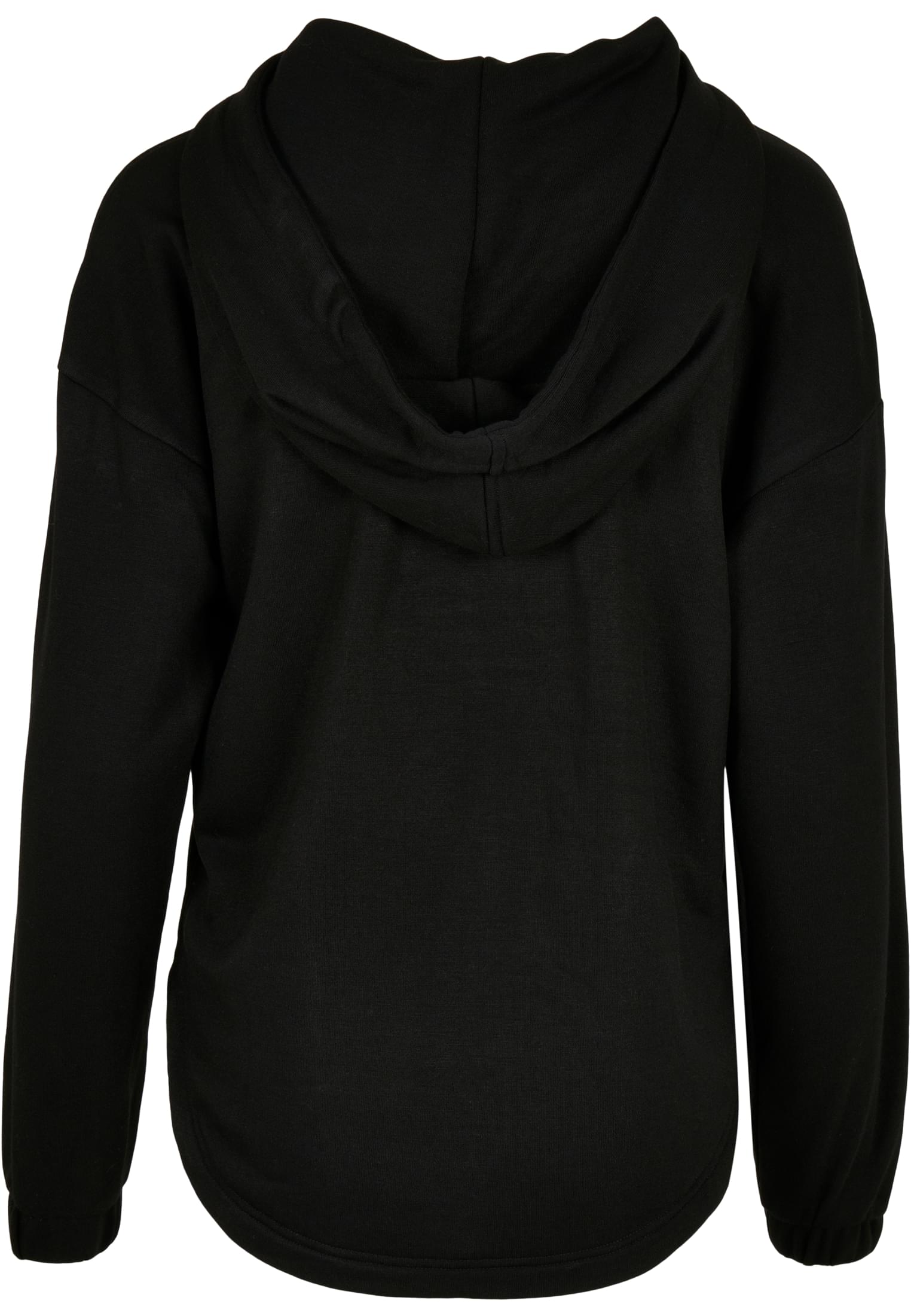 Ladies Oversized Shaped Modal Terry Hoody | black