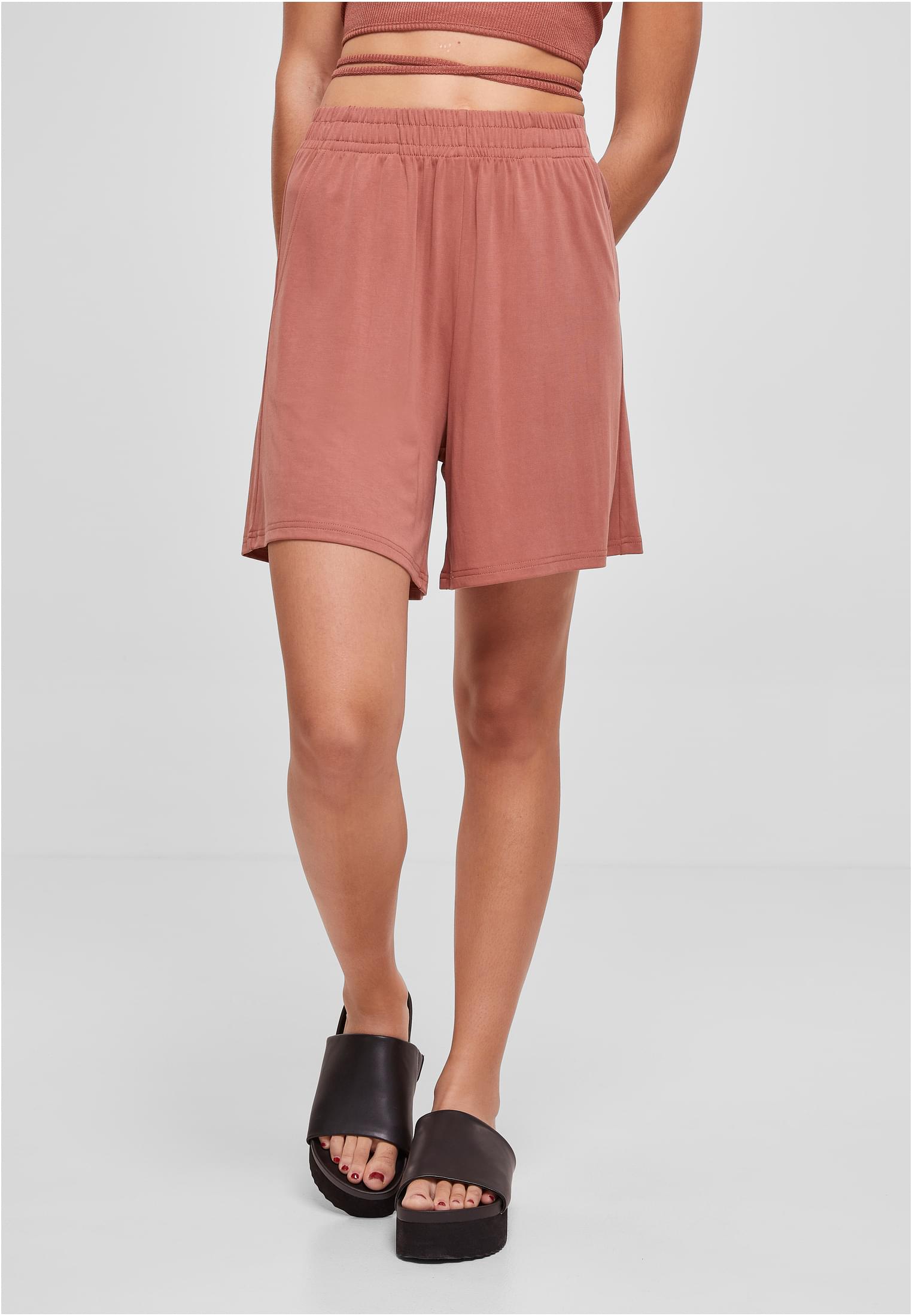 Ladies Modal Shorts | terracotta