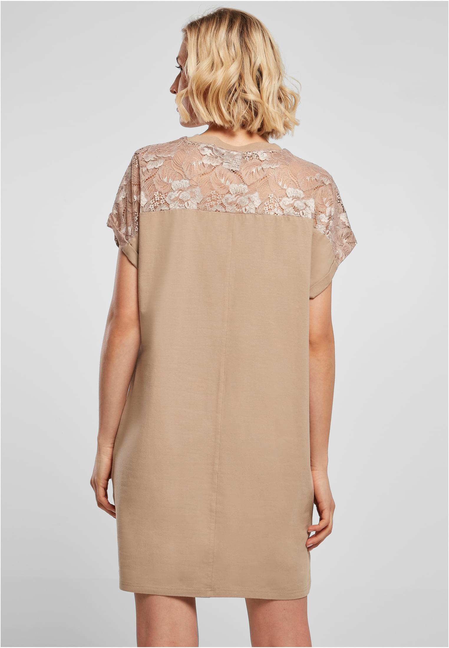 Ladies Lace Tee Dress | softtaupe