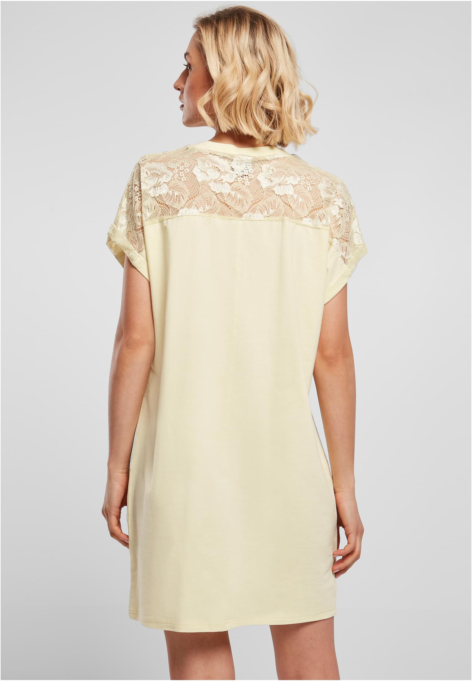 Ladies Lace Tee Dress | softyellow