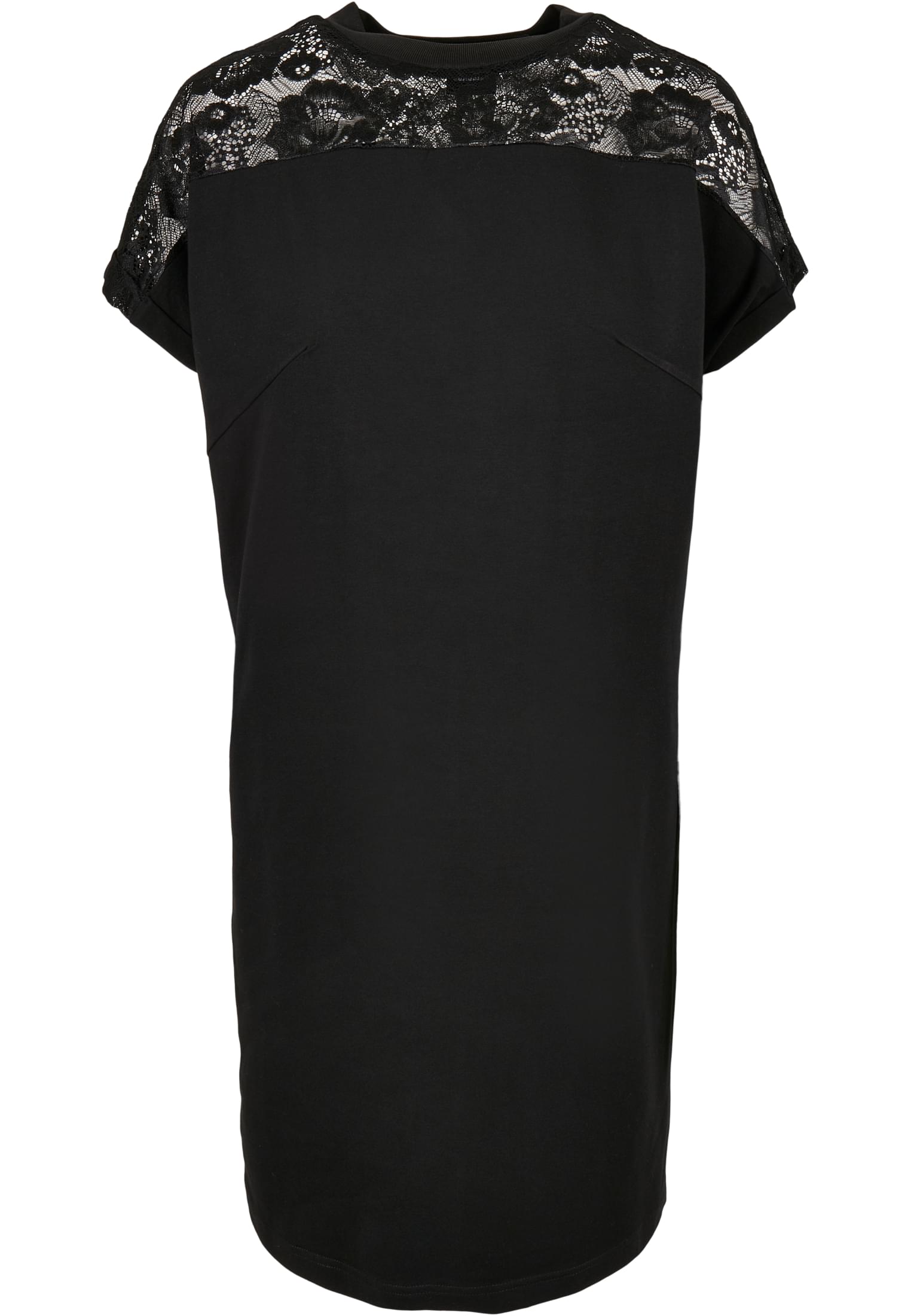 Ladies Lace Tee Dress | black