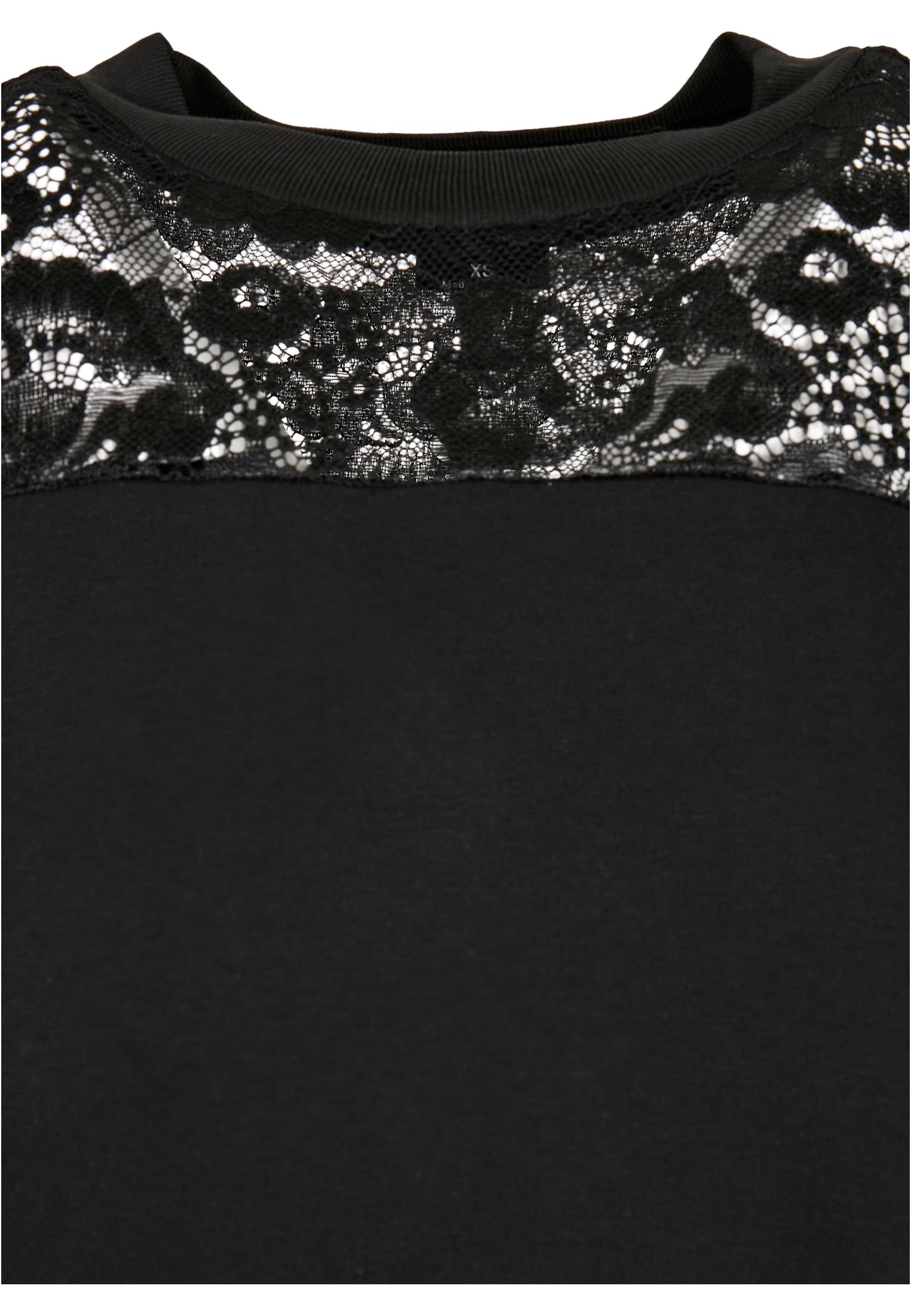 Ladies Lace Tee Dress | black