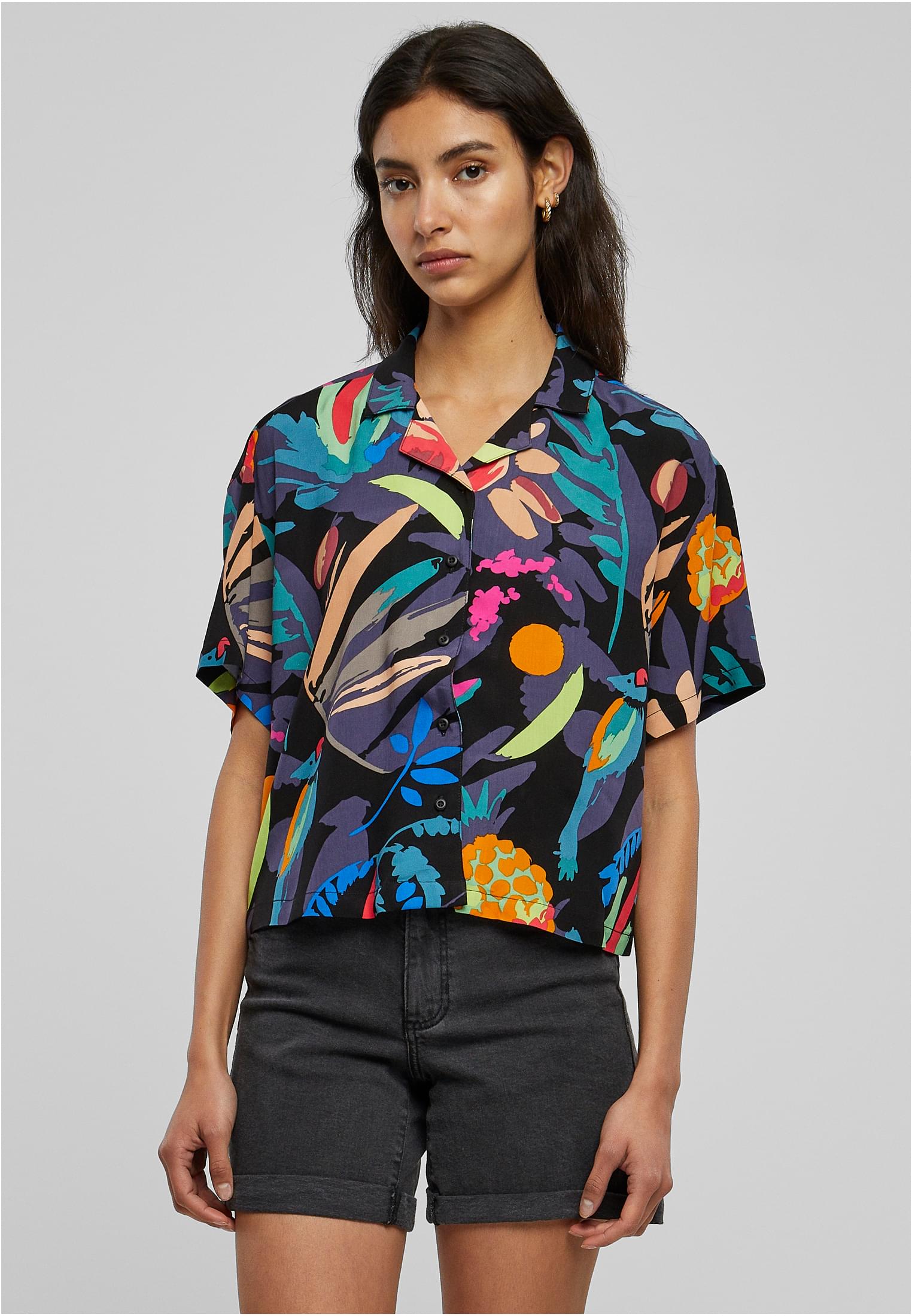 Ladies Viscose Resort Shirt | blackfruity