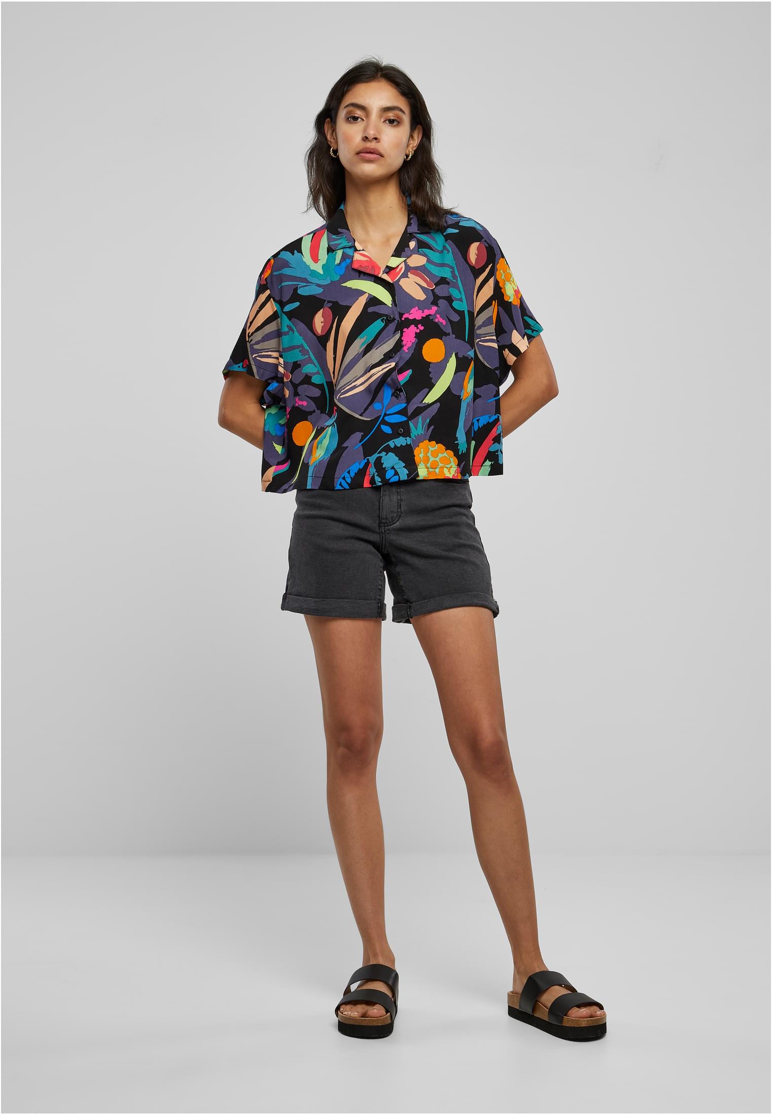 Ladies Viscose Resort Shirt | blackfruity