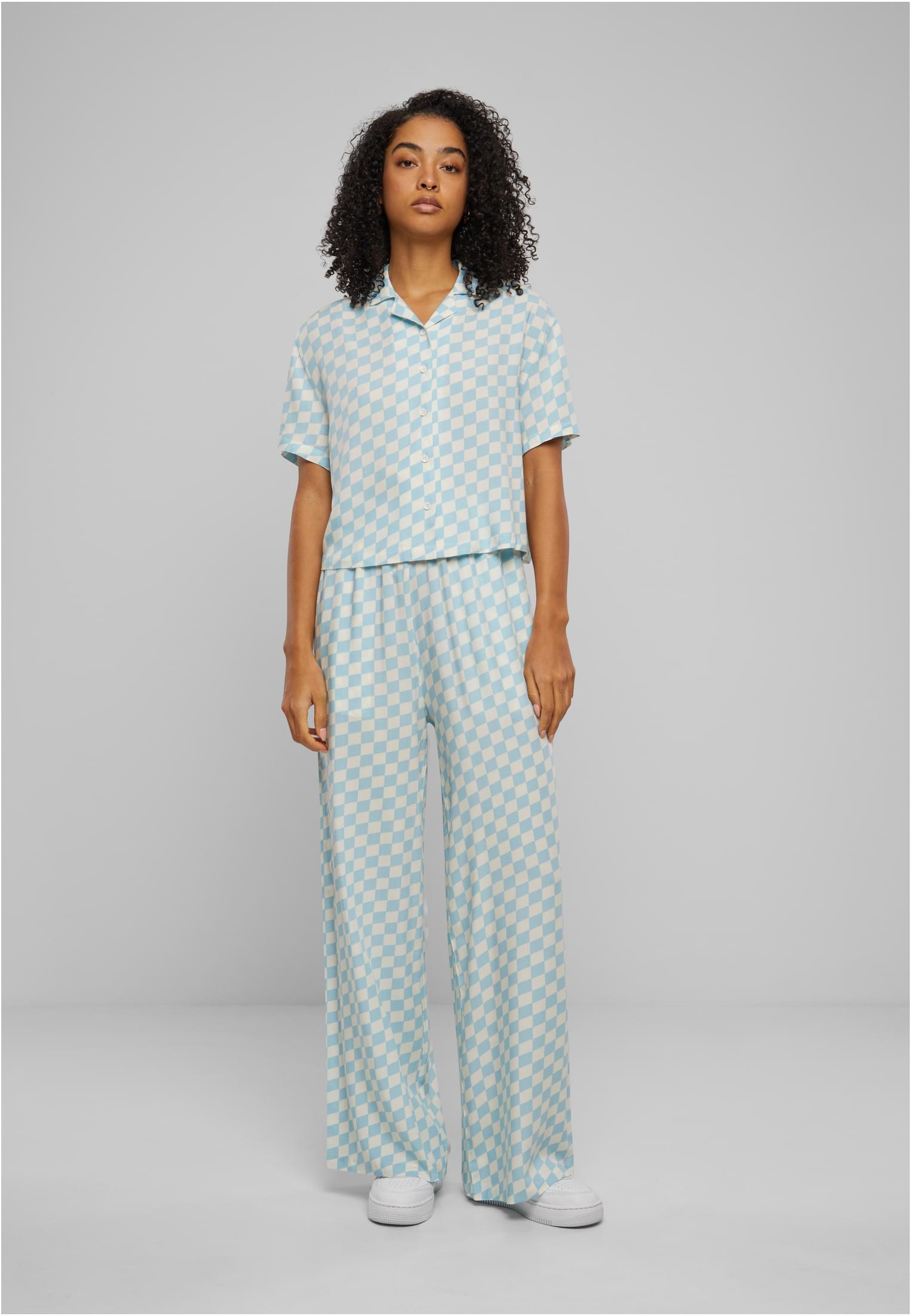 Ladies Viscose Resort Shirt | oceanbluecheck