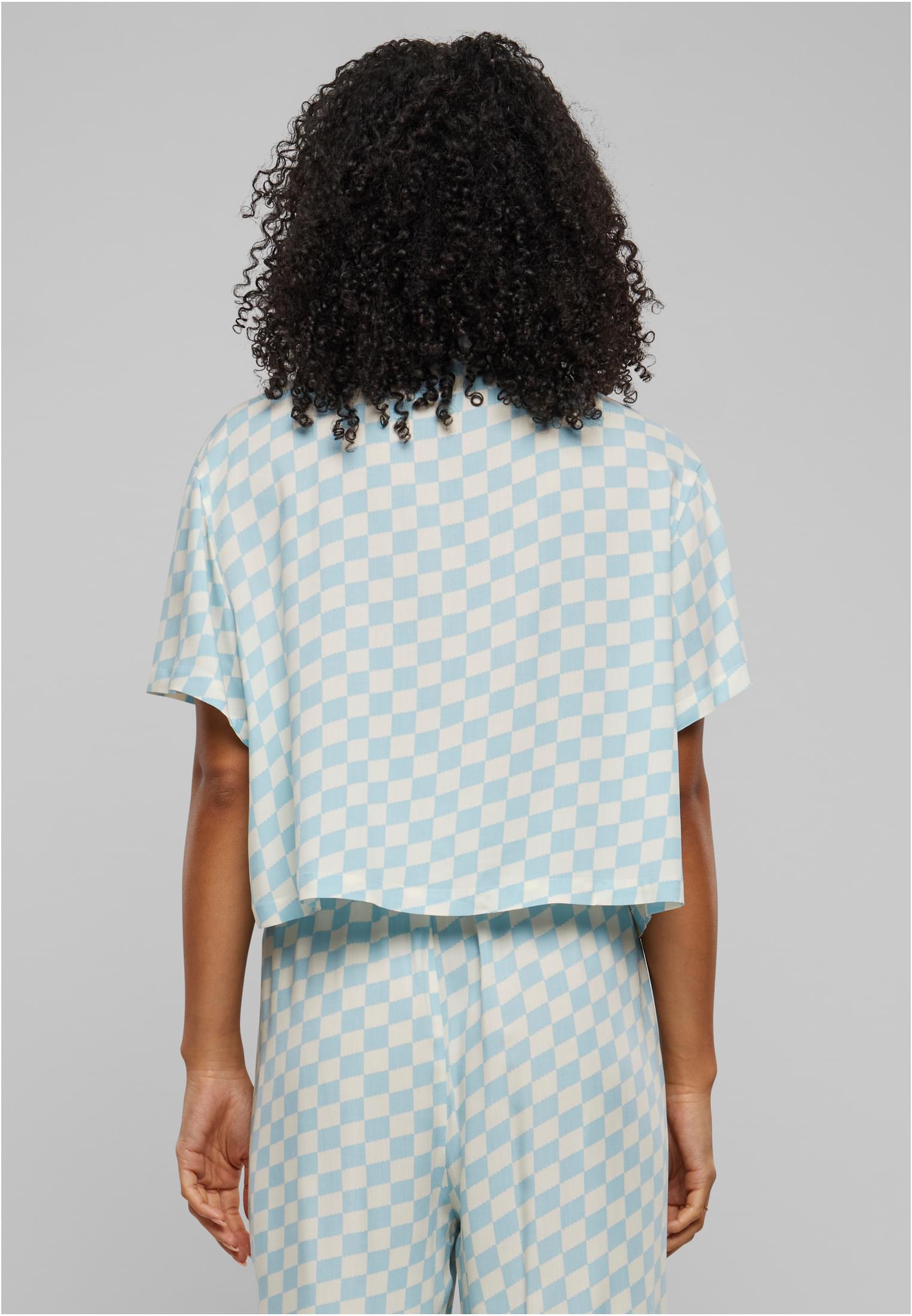 Ladies Viscose Resort Shirt | oceanbluecheck