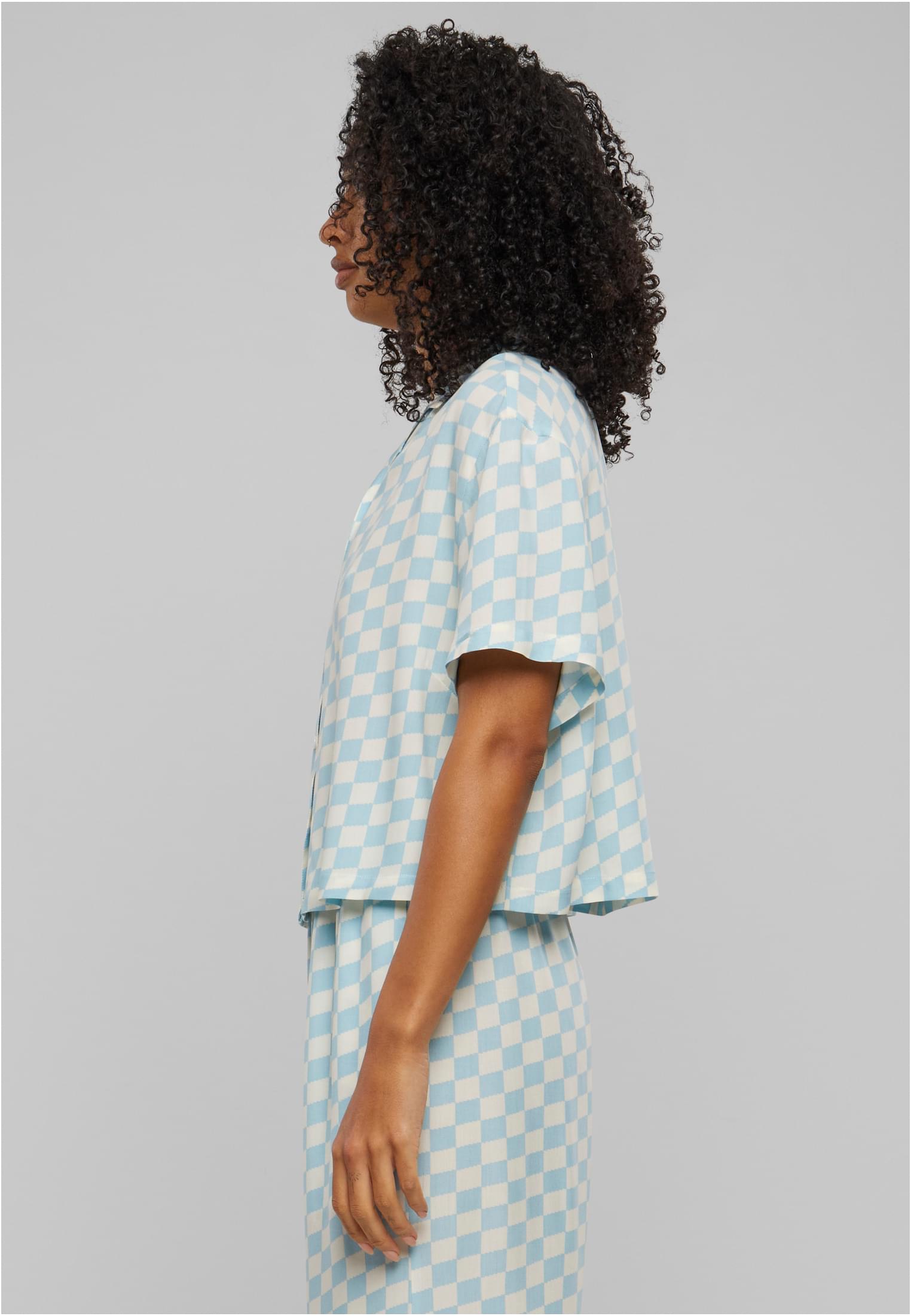 Ladies Viscose Resort Shirt | oceanbluecheck