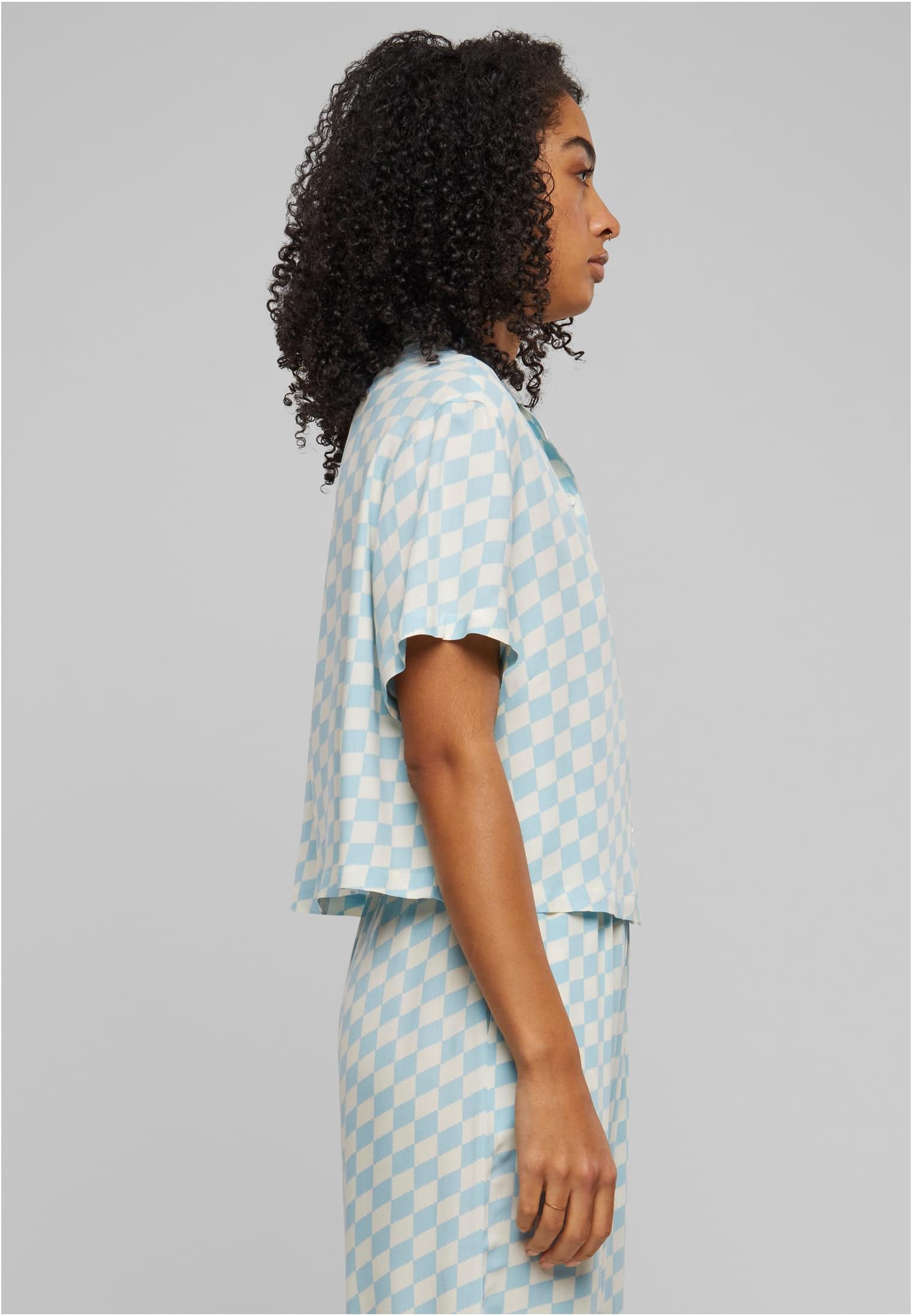 Ladies Viscose Resort Shirt | oceanbluecheck