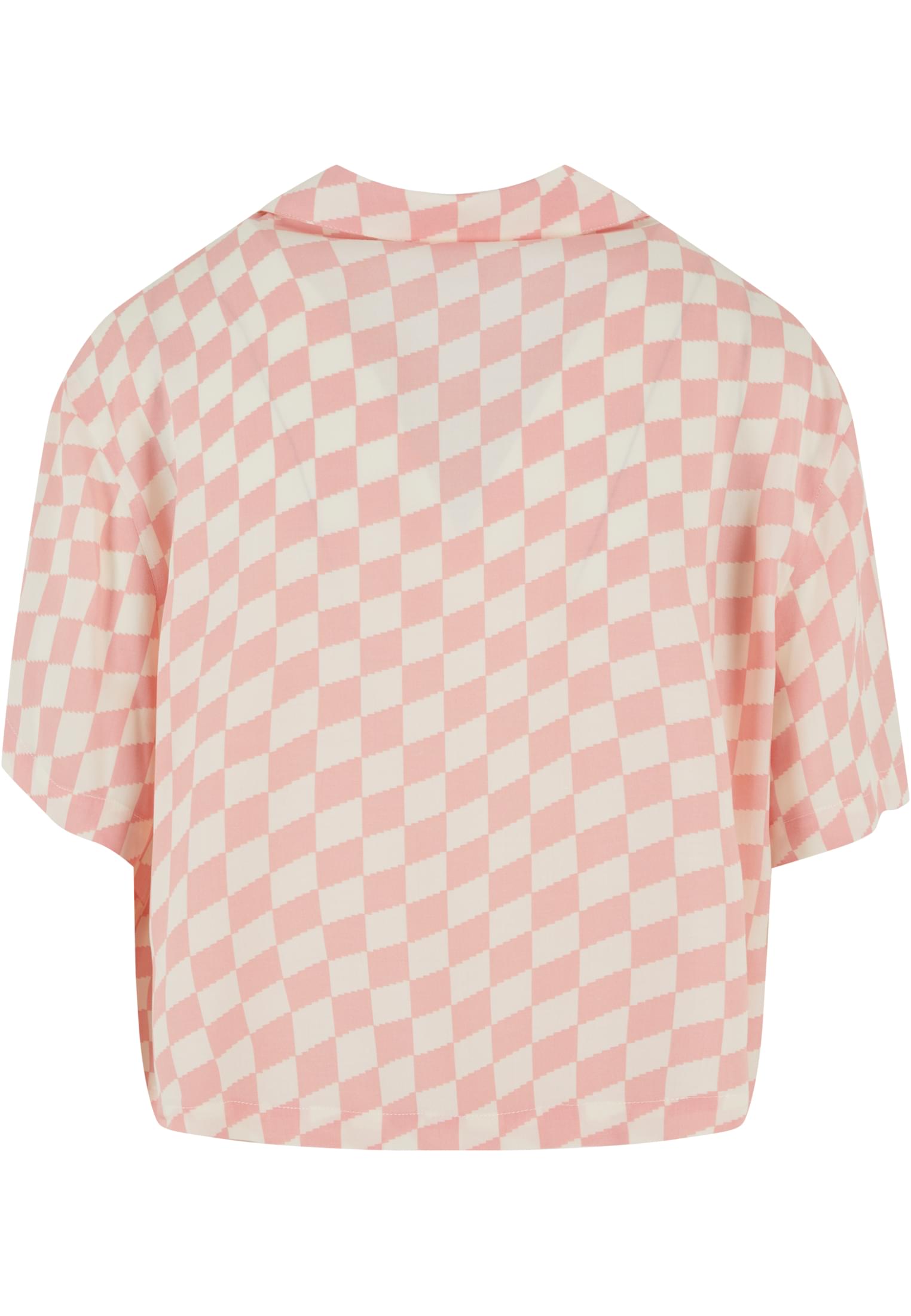 Ladies Viscose Resort Shirt | lemonadepinkcheck