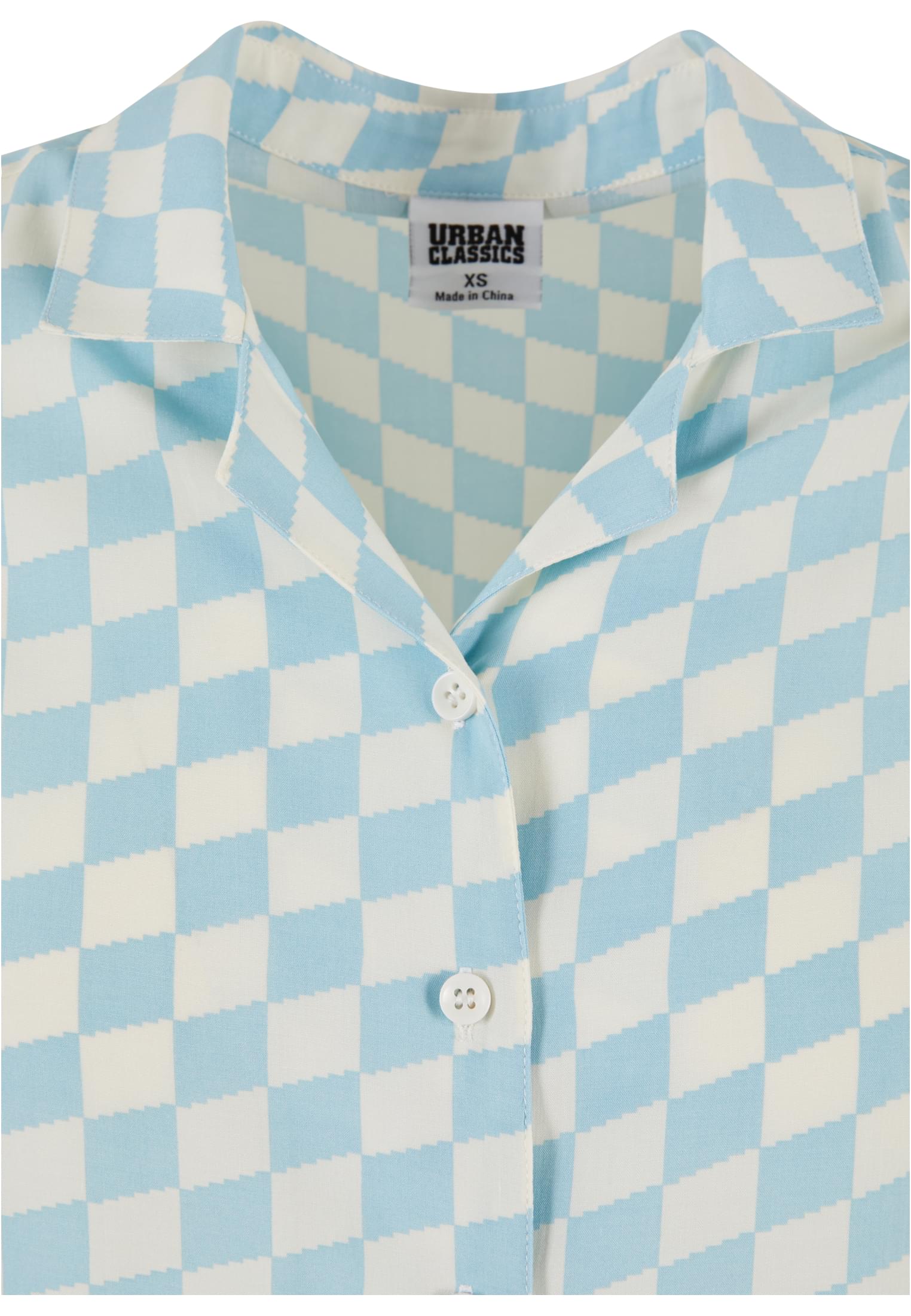 Ladies Viscose Resort Shirt | oceanbluecheck