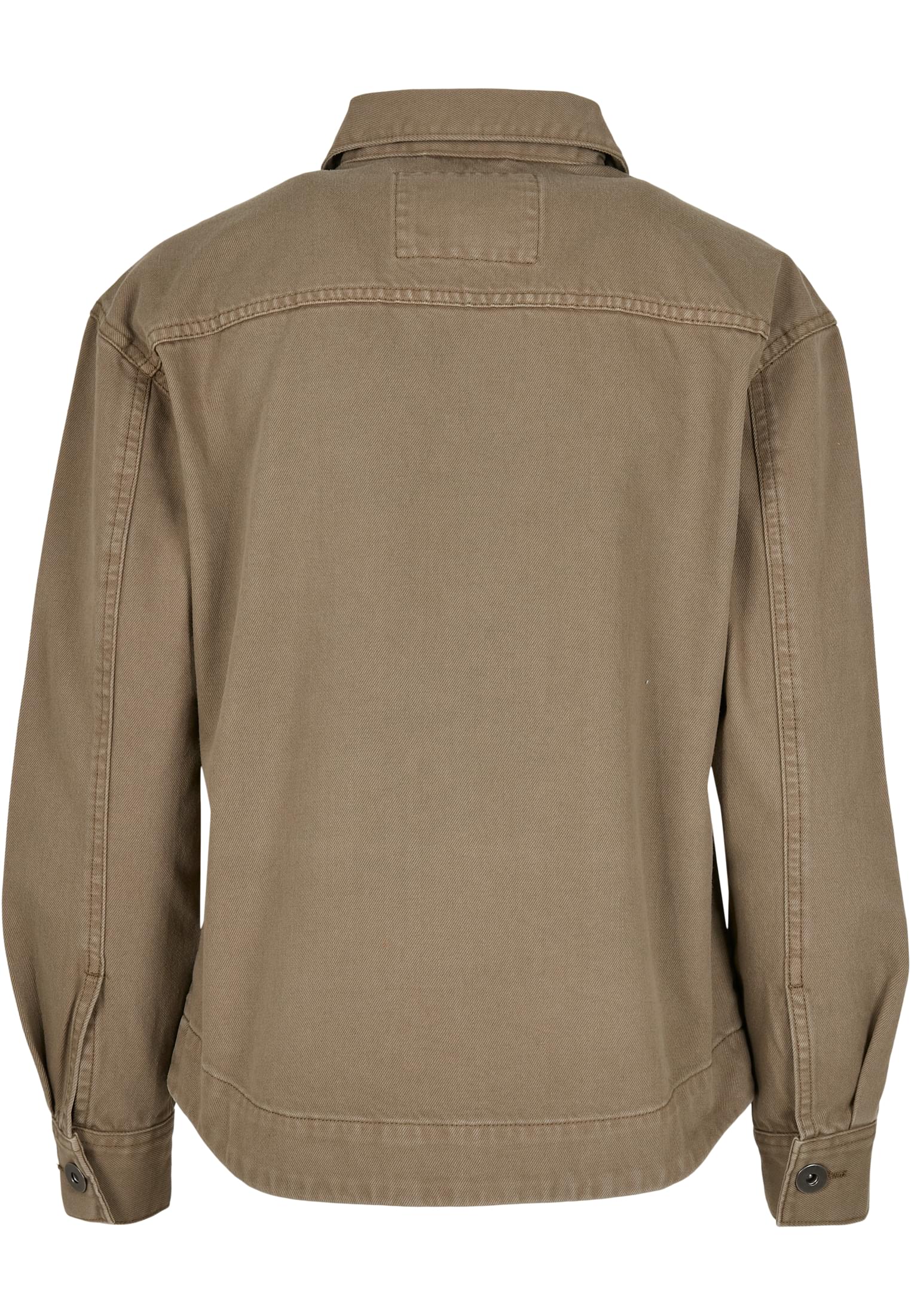 Ladies Oversized Shirt Jacket | khaki