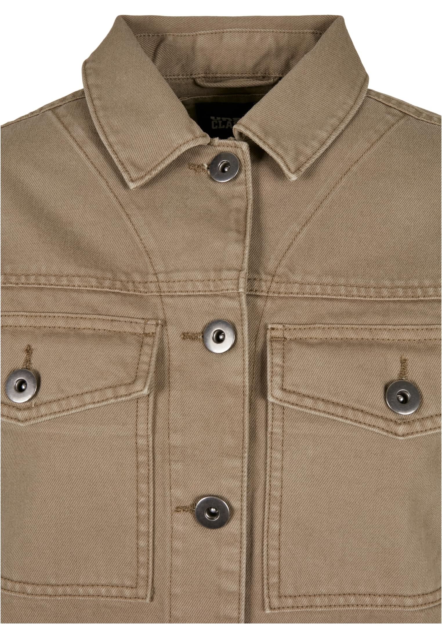 Ladies Oversized Shirt Jacket | khaki