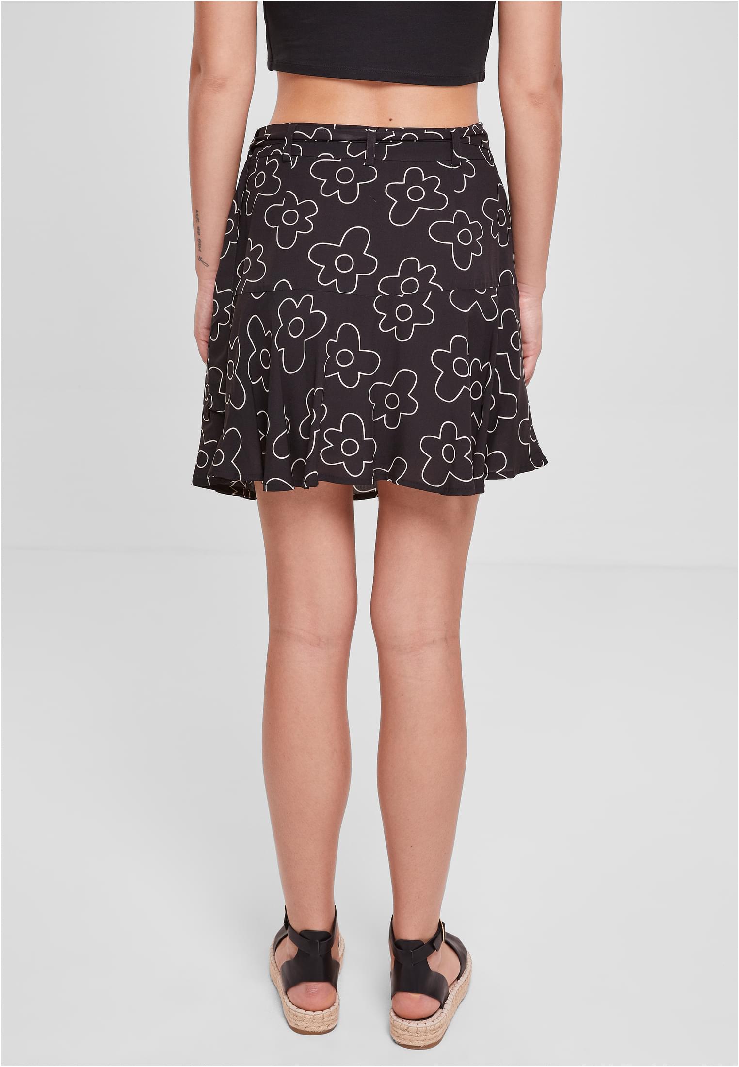 Ladies Viscose Mini Skort | blackflower