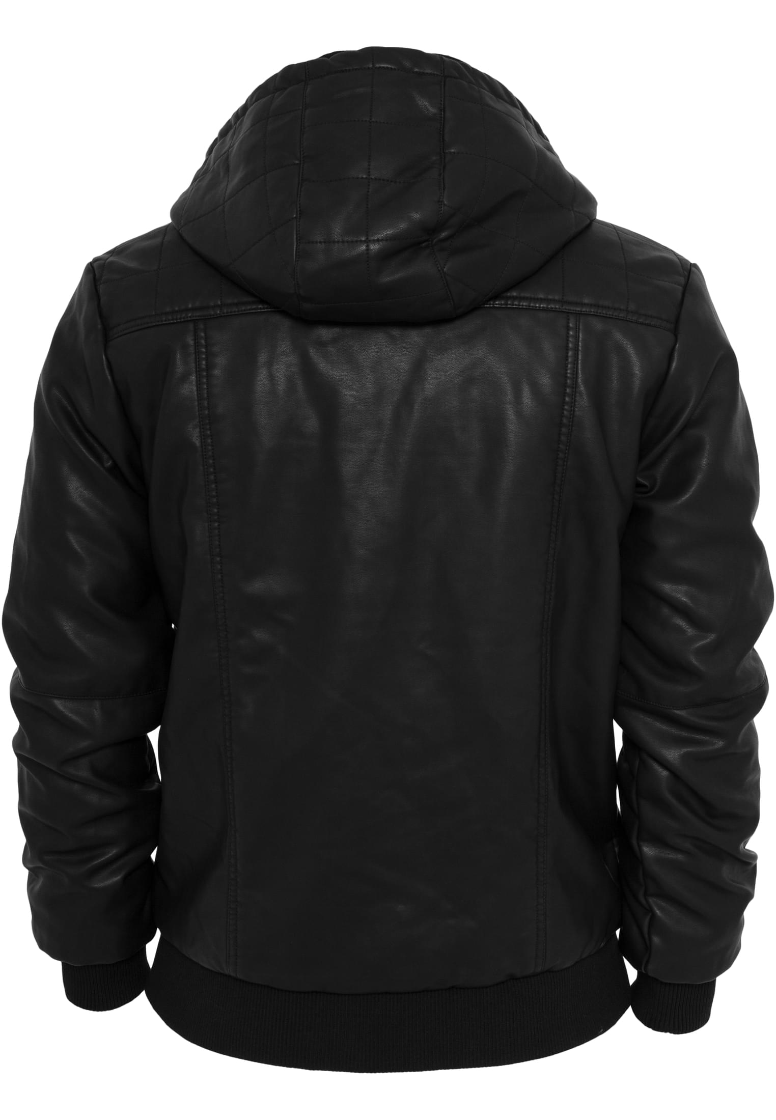 Synthetic Leather Jacket | black