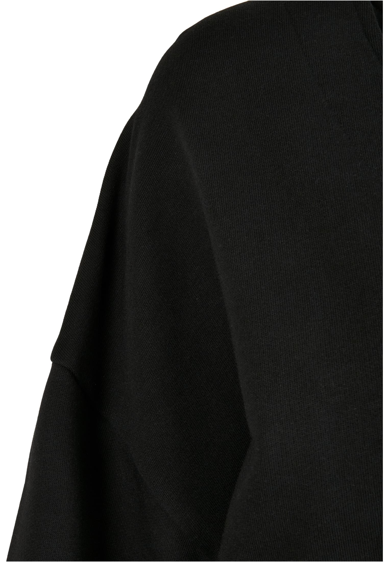 Ladies Organic Oversized Short Terry Cardigan | black