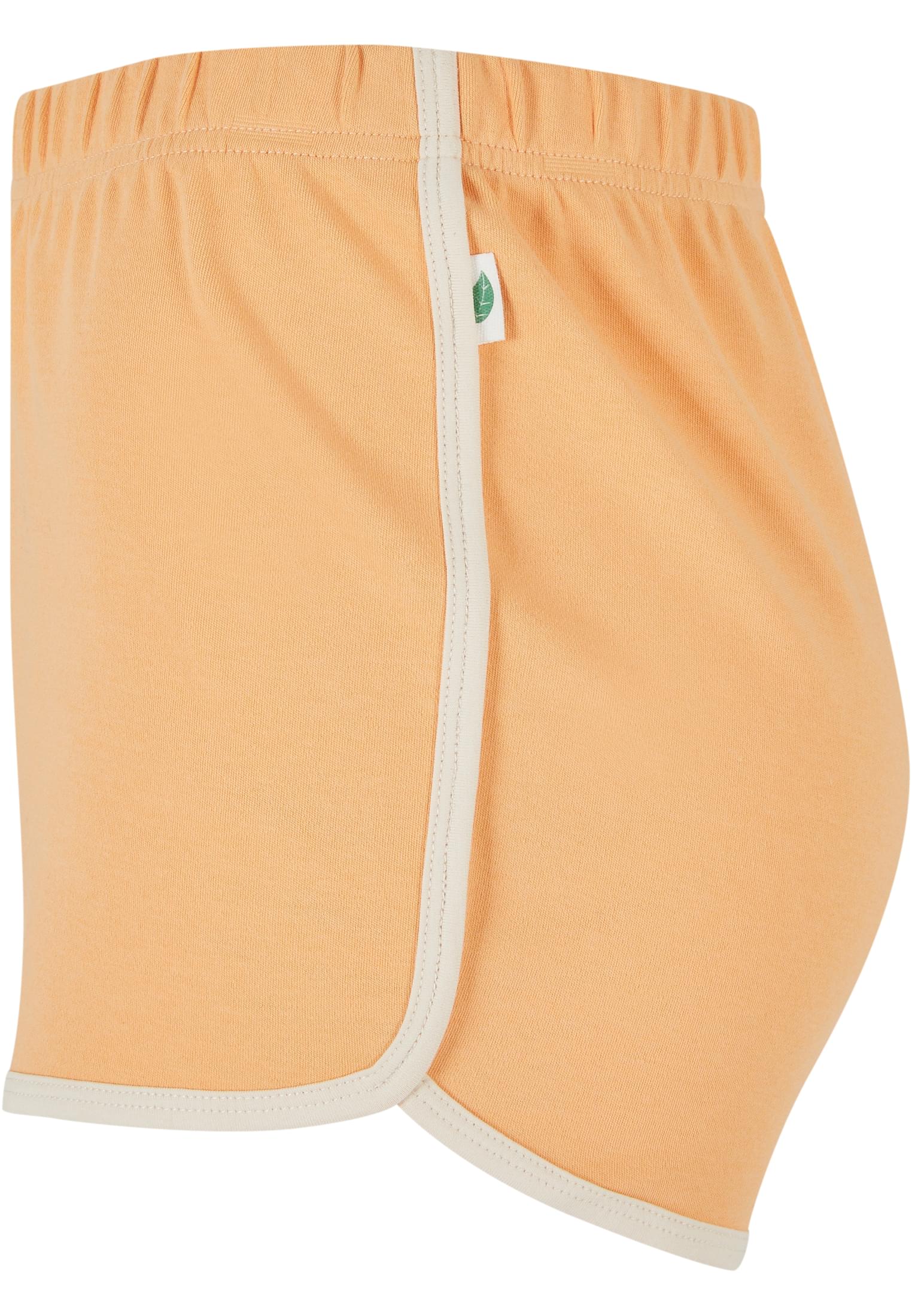 Ladies Organic Interlock Retro Hotpants | paleorange/whitesand