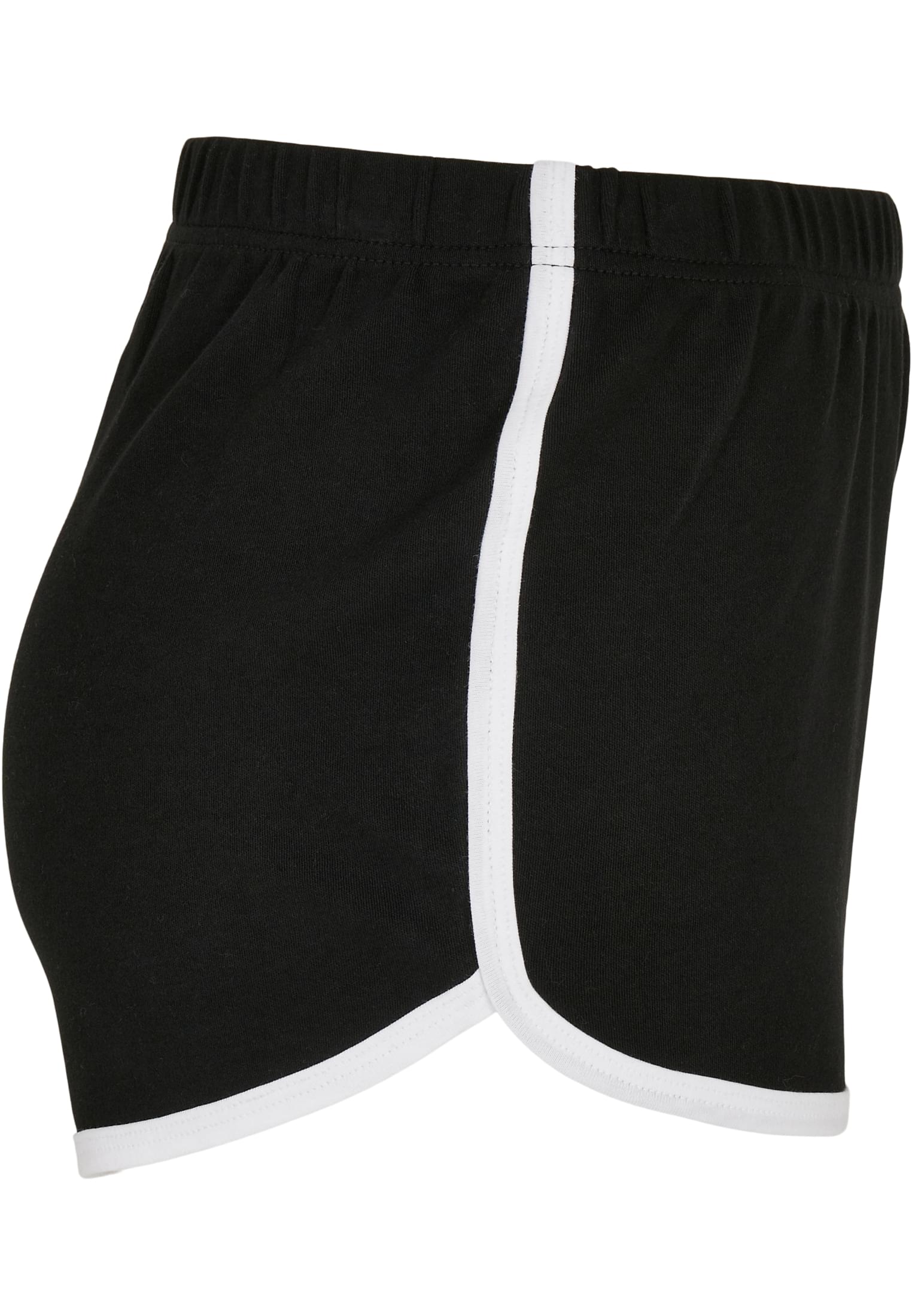 Ladies Organic Interlock Retro Hotpants | black/white