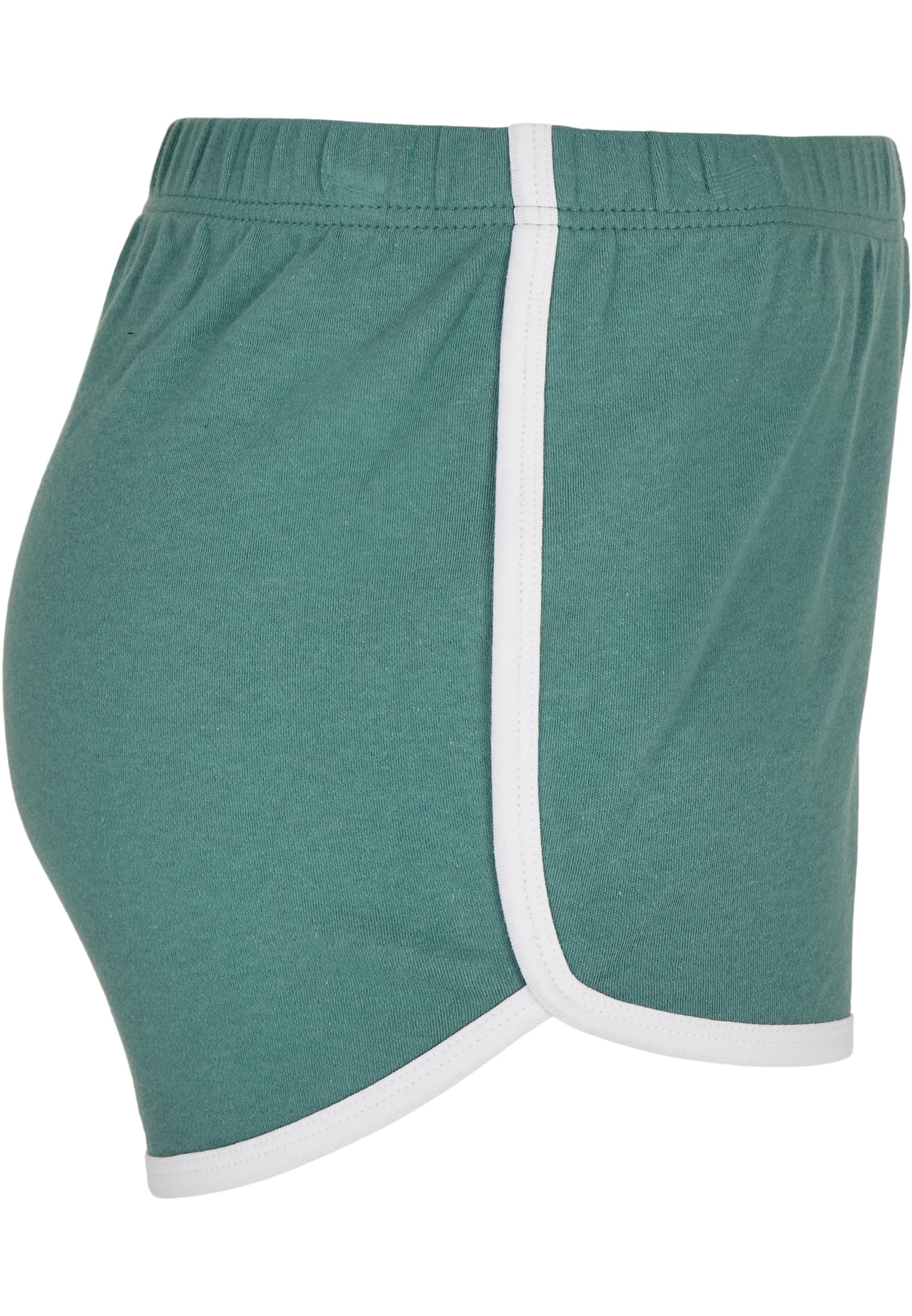 Ladies Organic Interlock Retro Hotpants | paleleaf/white