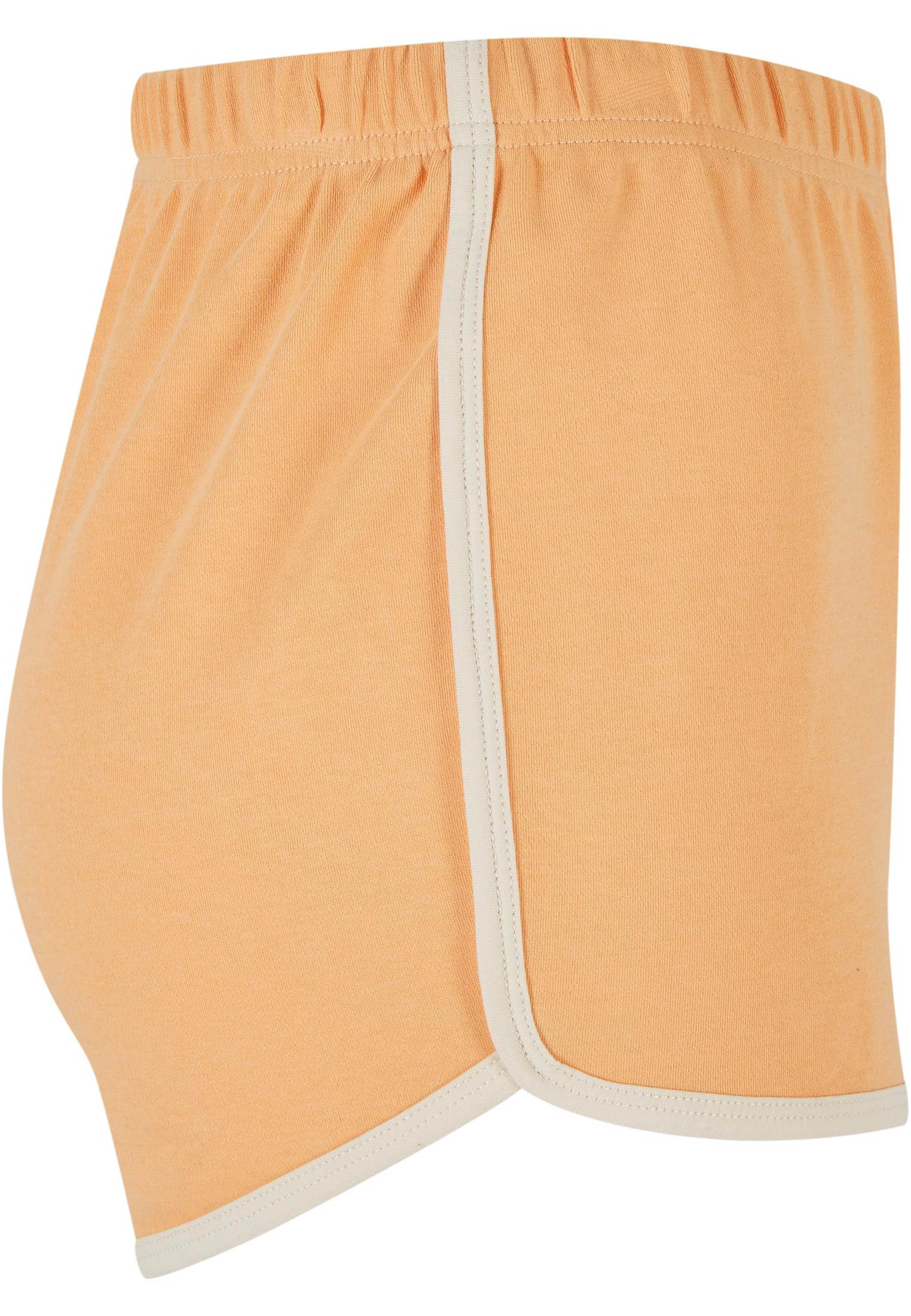 Ladies Organic Interlock Retro Hotpants | paleorange/whitesand