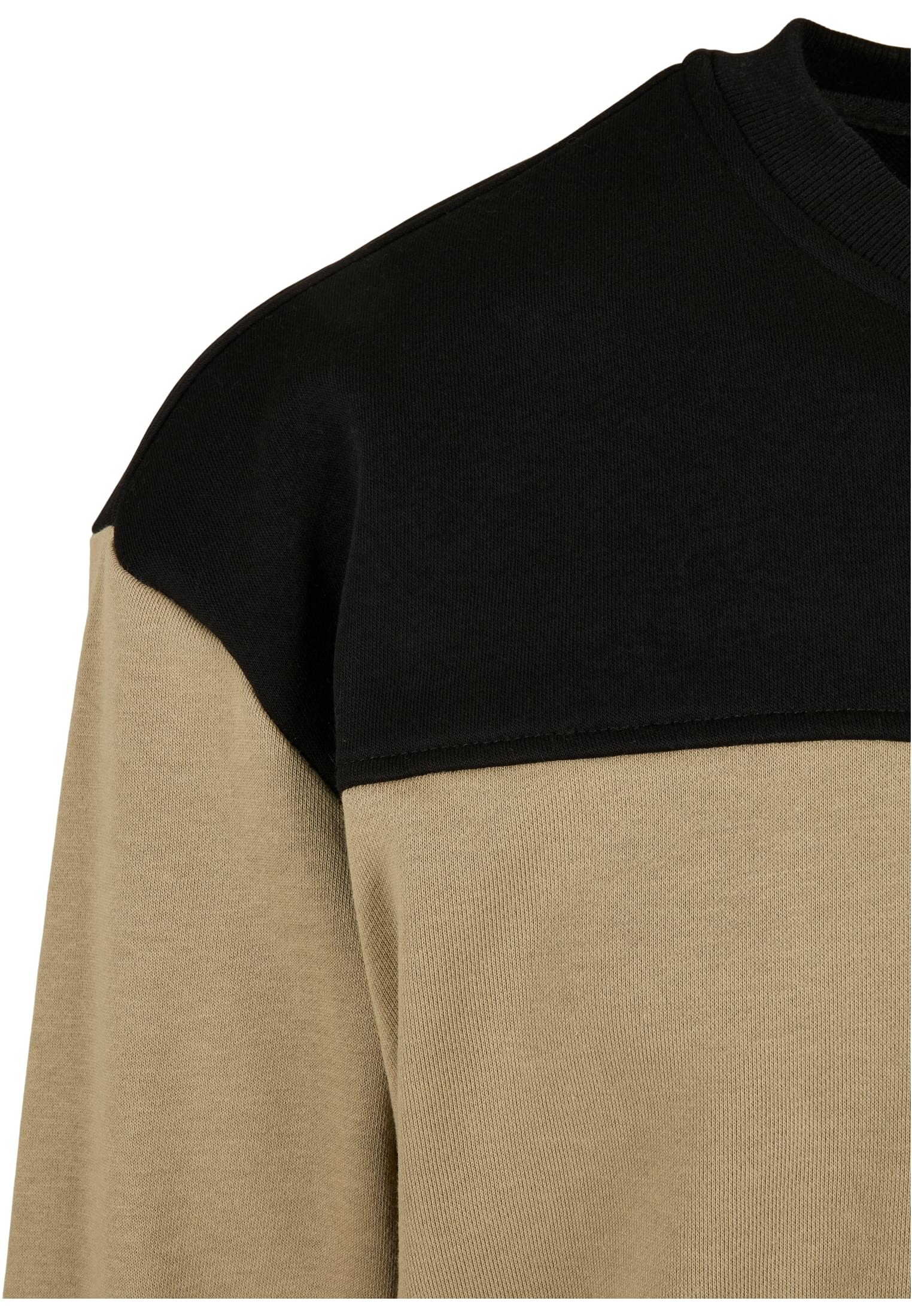 Upper Block Crewneck | khaki/black