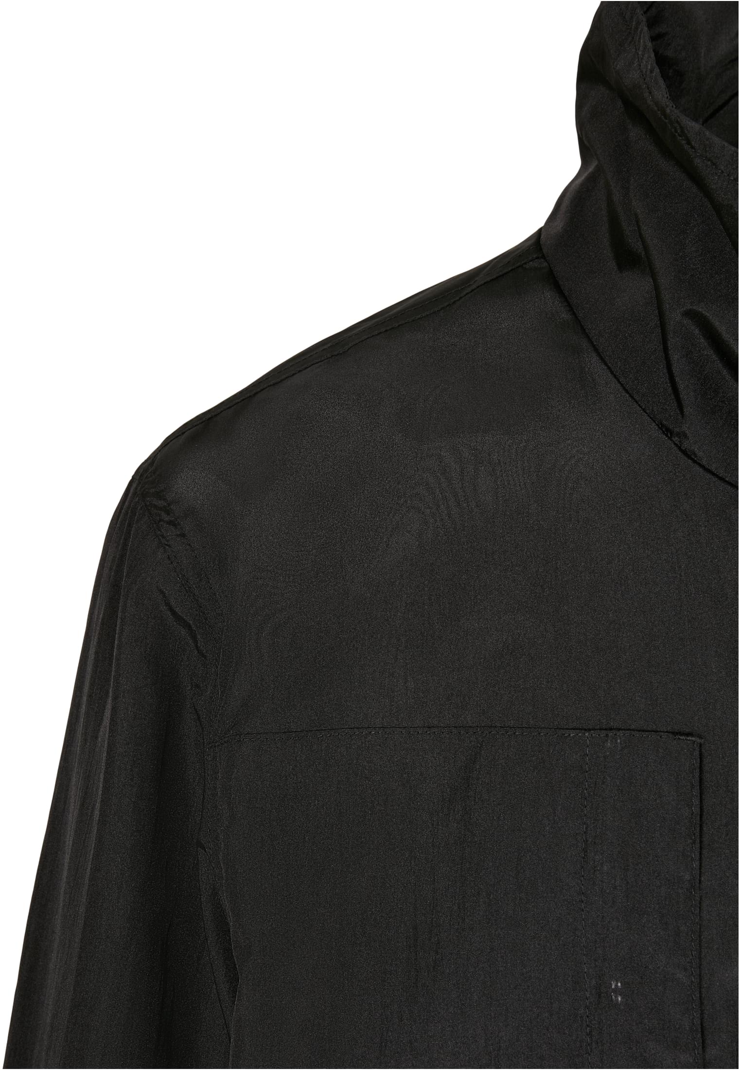 Double Pocket Nylon Crepe Jacket | black