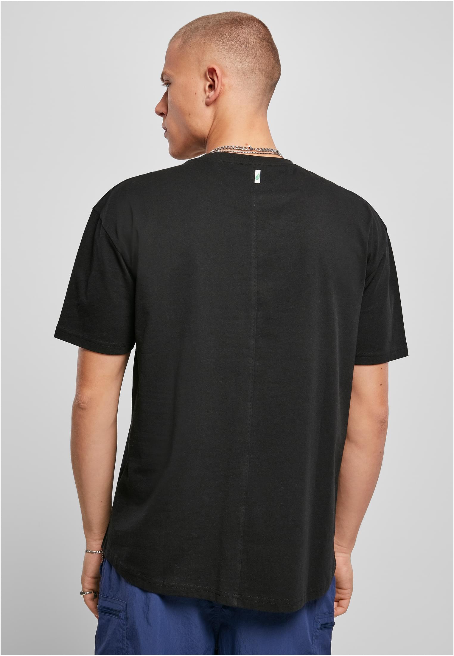 Organic Cotton Curved Oversized Tee | black