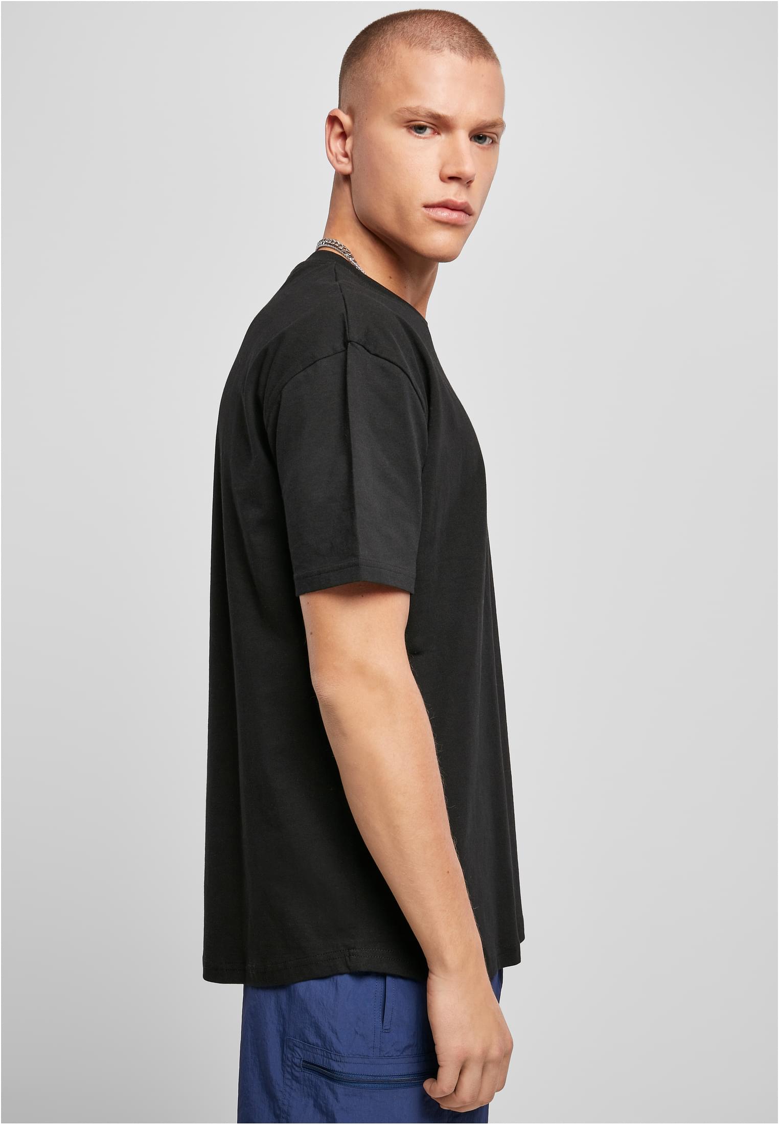 Organic Cotton Curved Oversized Tee | black