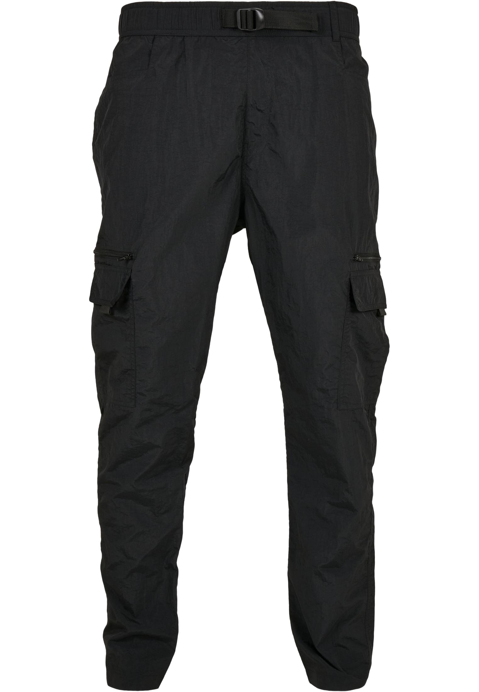 Adjustable Nylon Cargo Pants | black