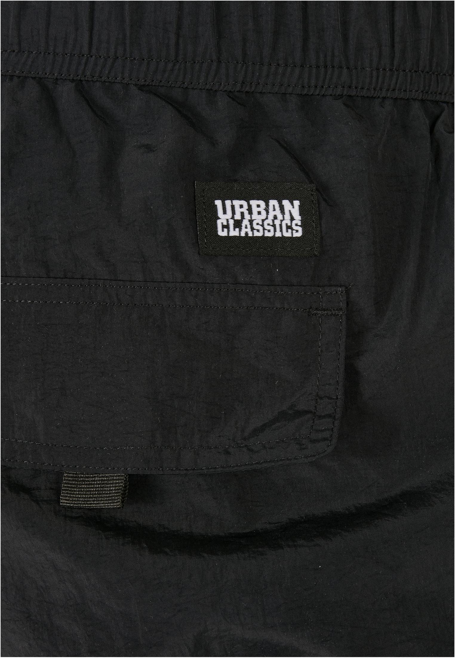 Adjustable Nylon Cargo Pants | black