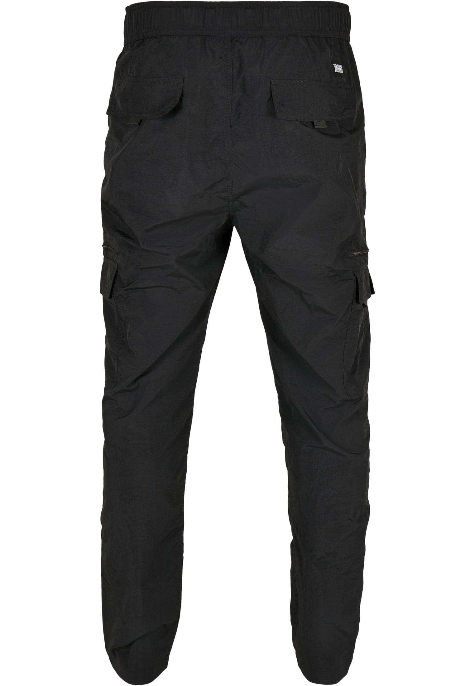 Adjustable Nylon Cargo Pants | black