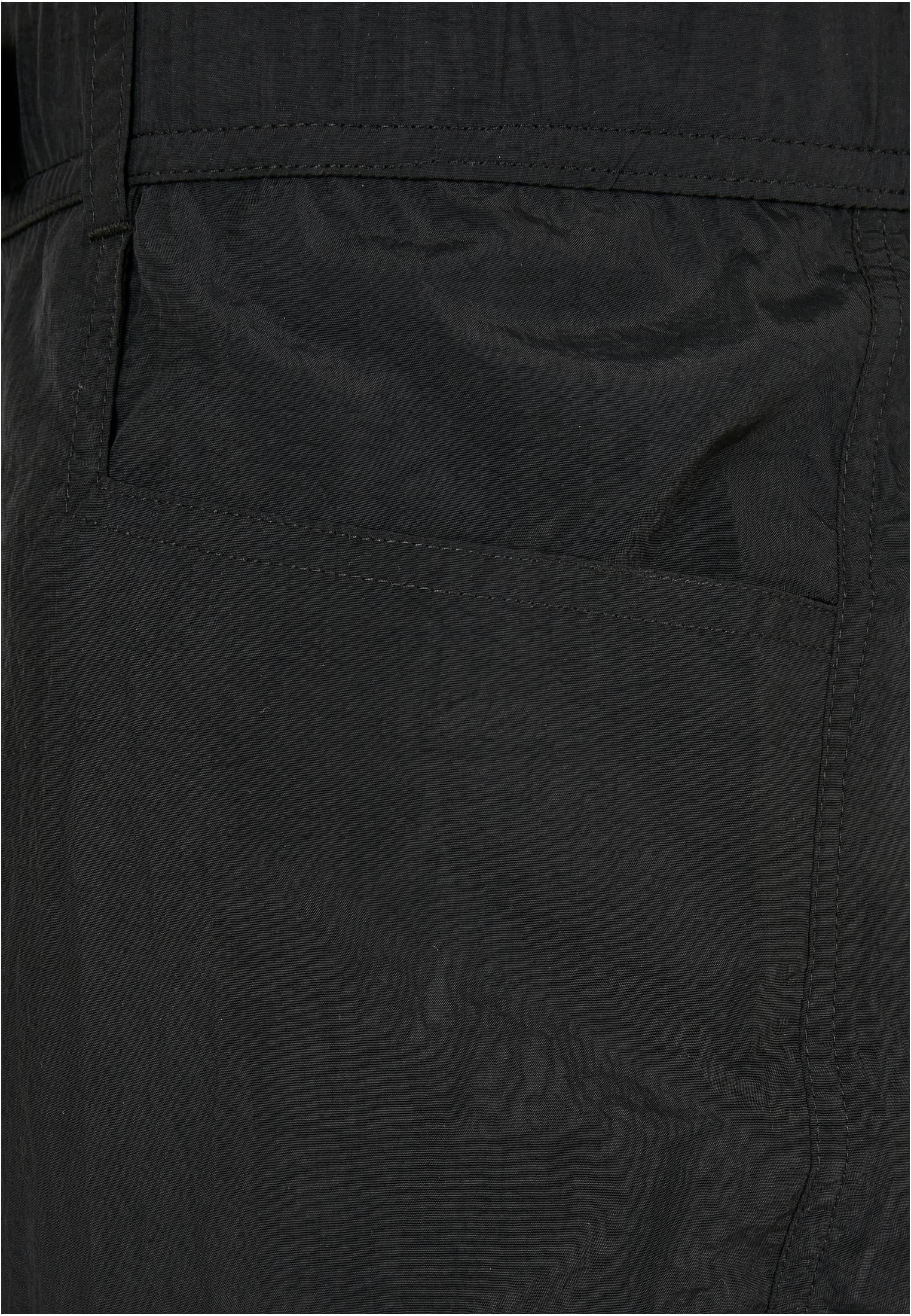 Adjustable Nylon Cargo Pants | black