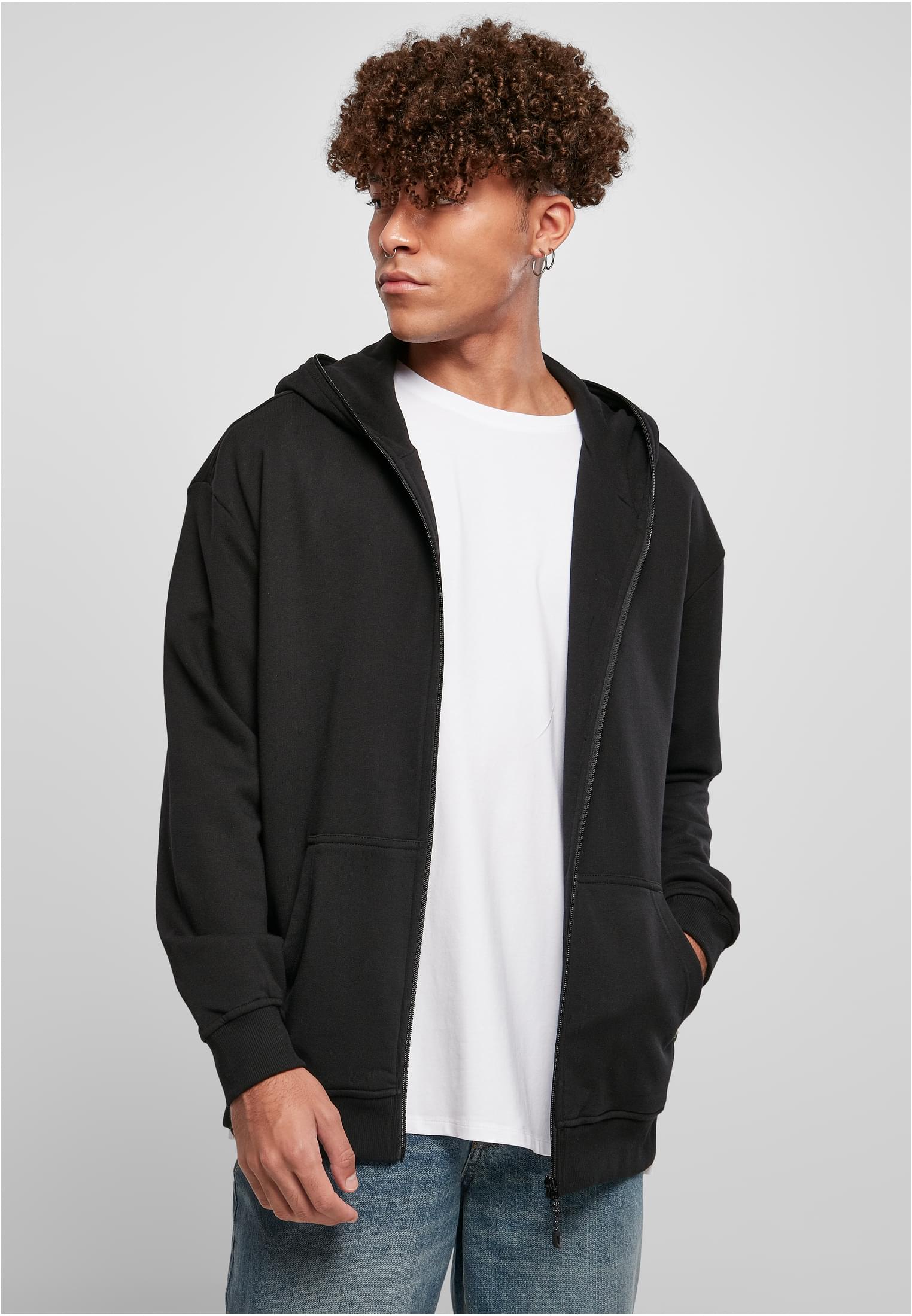 Organic Full Zip Hoodie | black