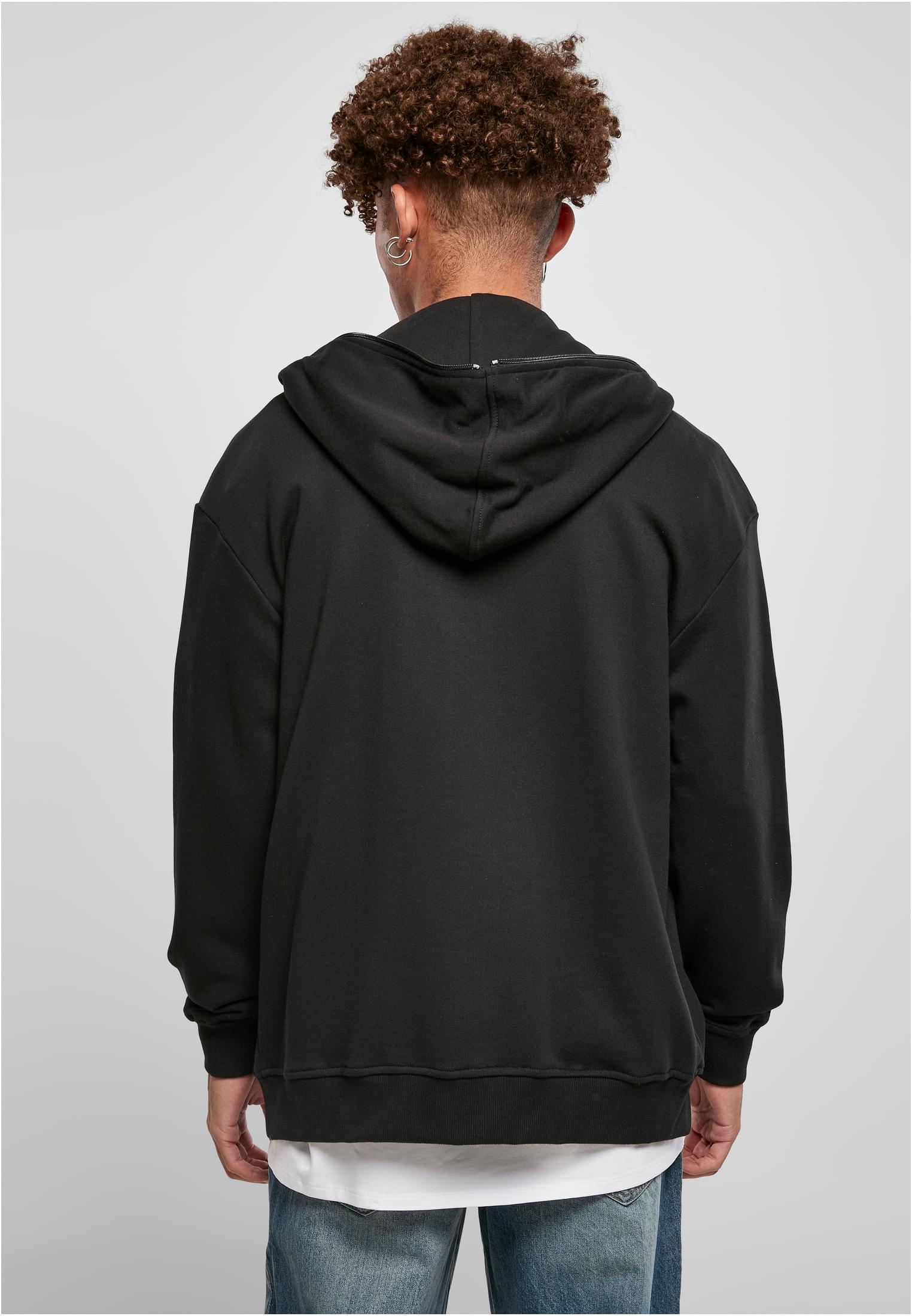 Organic Full Zip Hoodie | black