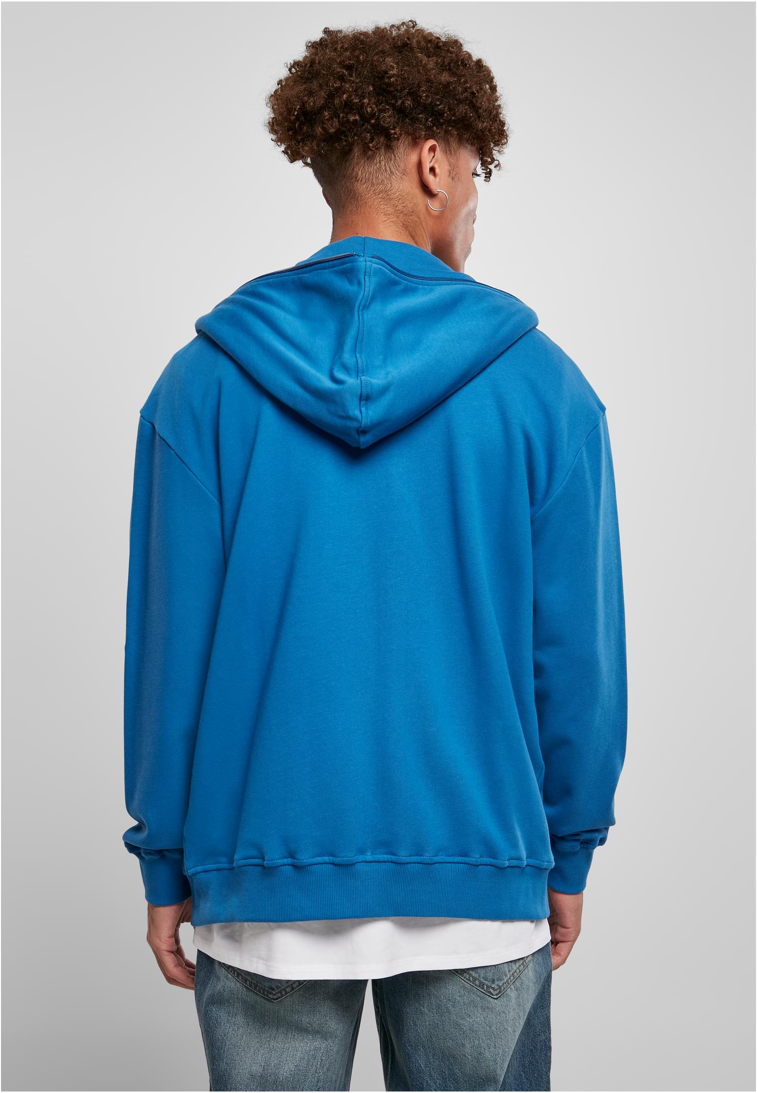 Organic Full Zip Hoodie | sporty blue