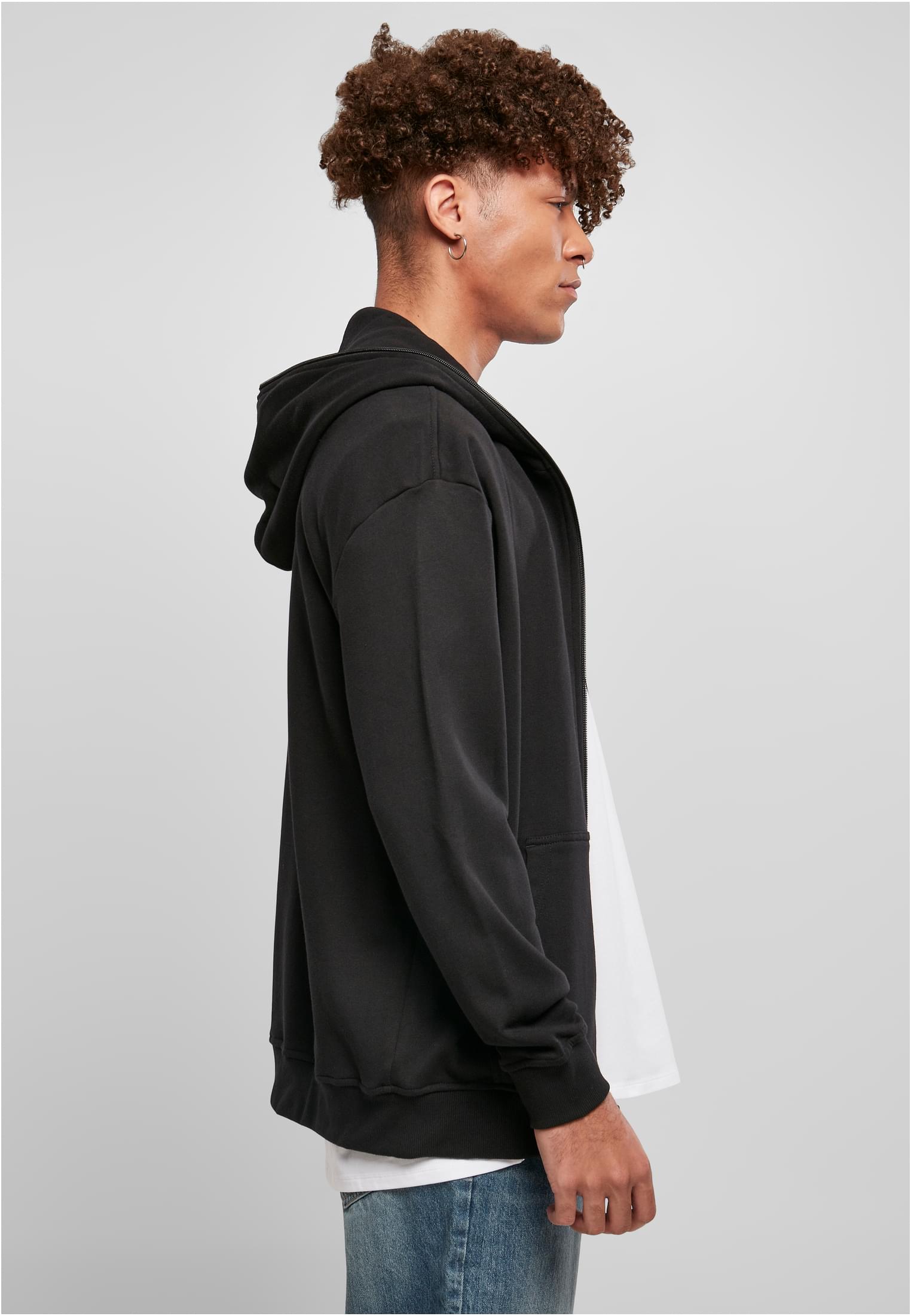 Organic Full Zip Hoodie | black