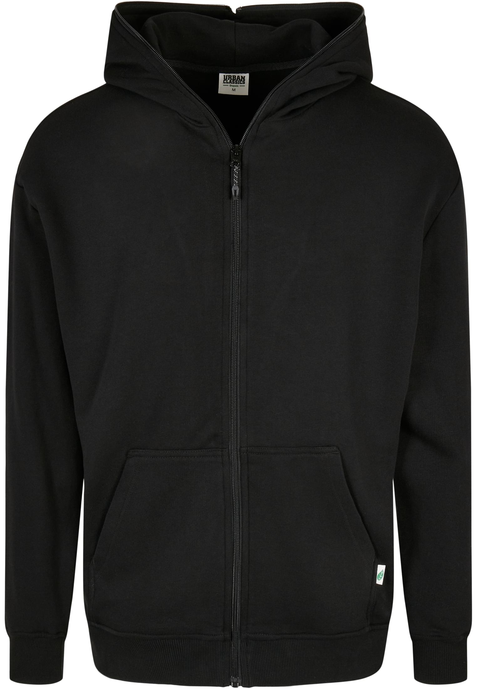 Organic Full Zip Hoodie | black