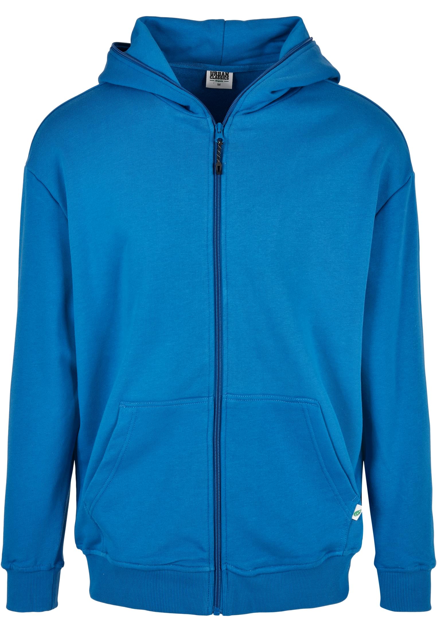 Organic Full Zip Hoodie | sporty blue