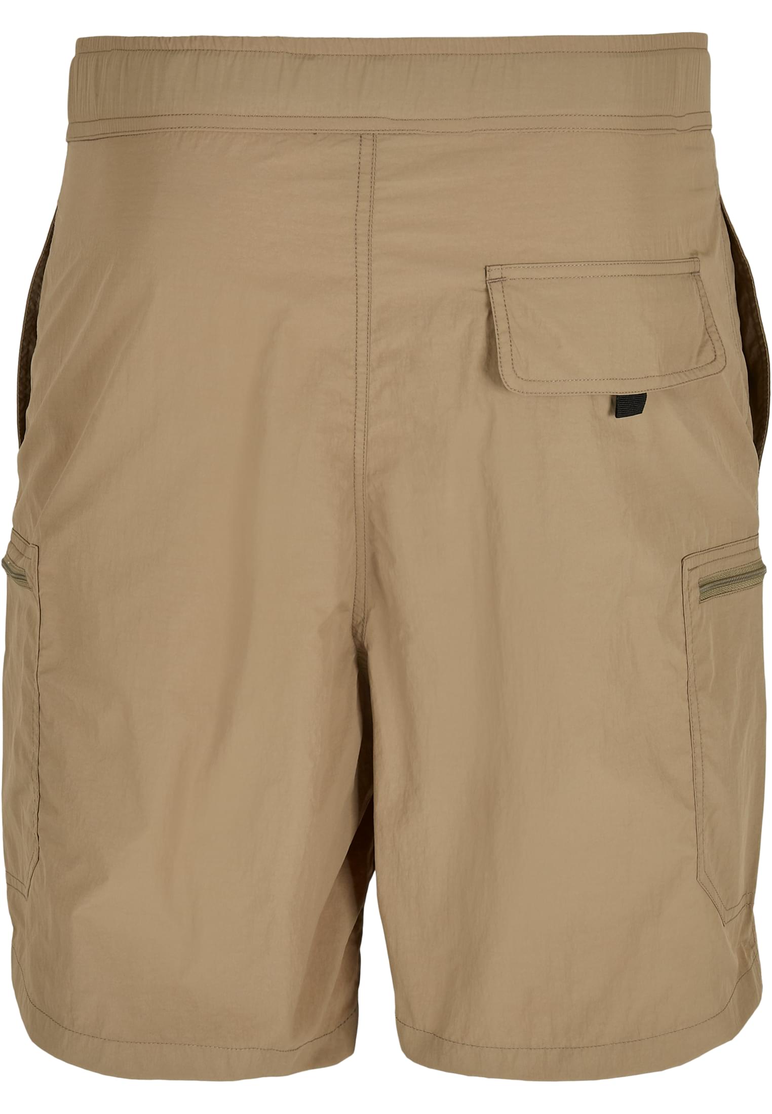 Adjustable Nylon Shorts | khaki